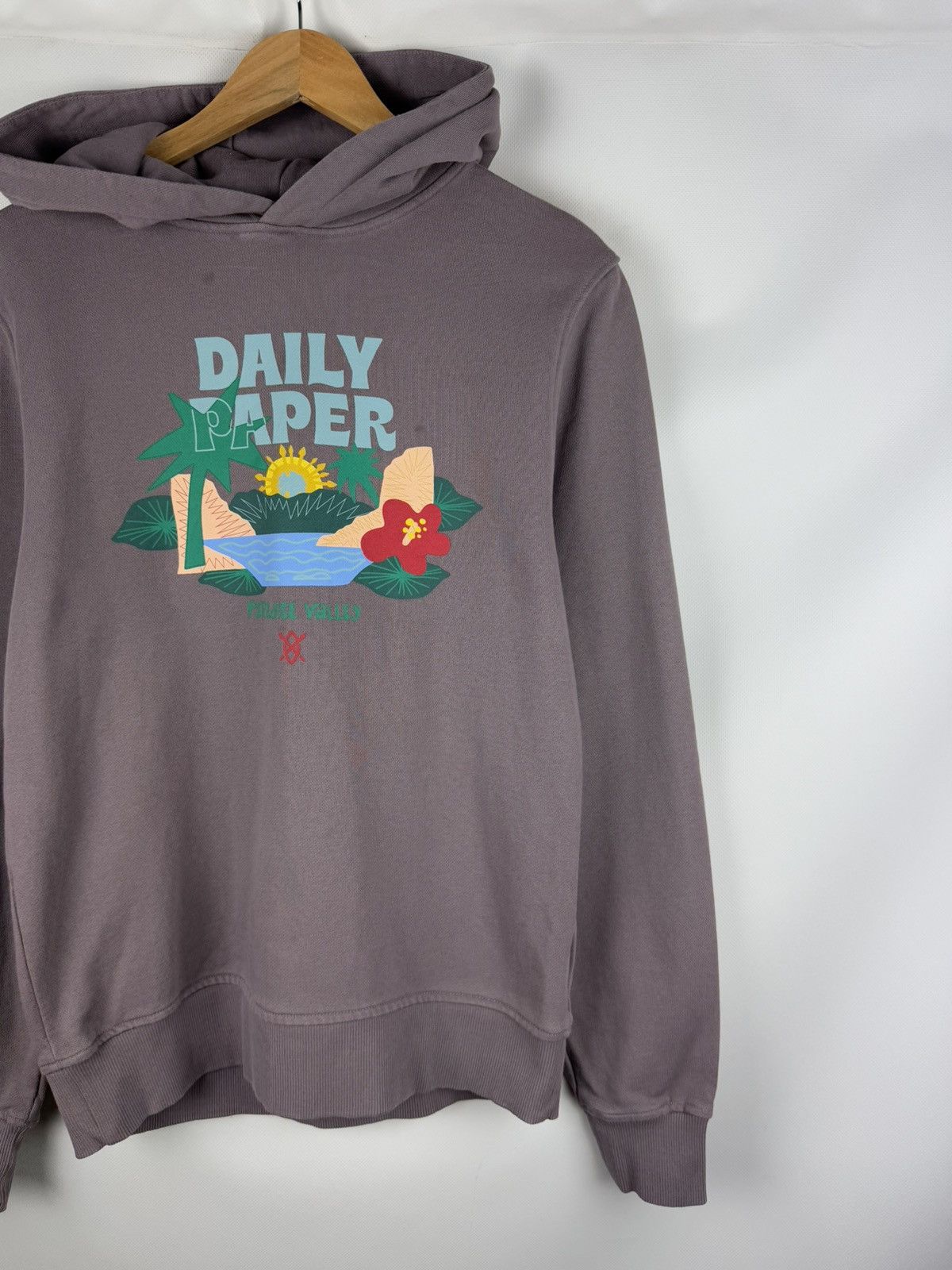 Daily Paper Daily Paper Paradise Valley Graphic Print Hoodie Pullover Size US S / EU 44-46 / 1 - 3 Thumbnail