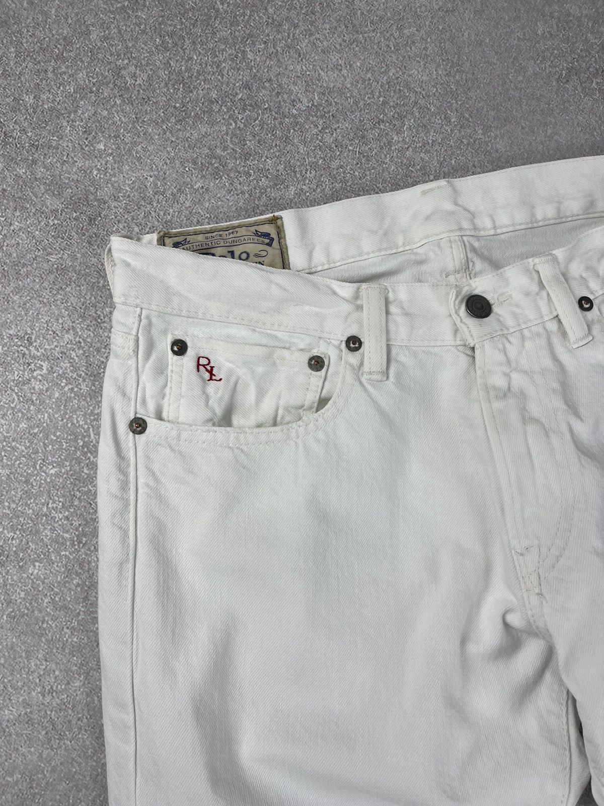 Polo Ralph Lauren × Ralph Lauren Polo Ralph Lauren White Denim Jeans Size 31x32 Size US 31 - 5 Thumbnail
