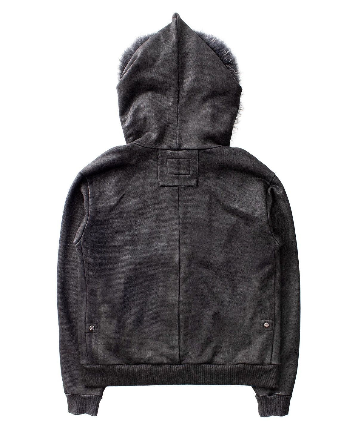 Ranger Cartel Ranger Cartel 1000YRS black waxed zip-up hoodie with fur Size US M / EU 48-50 / 2 - 4 Thumbnail