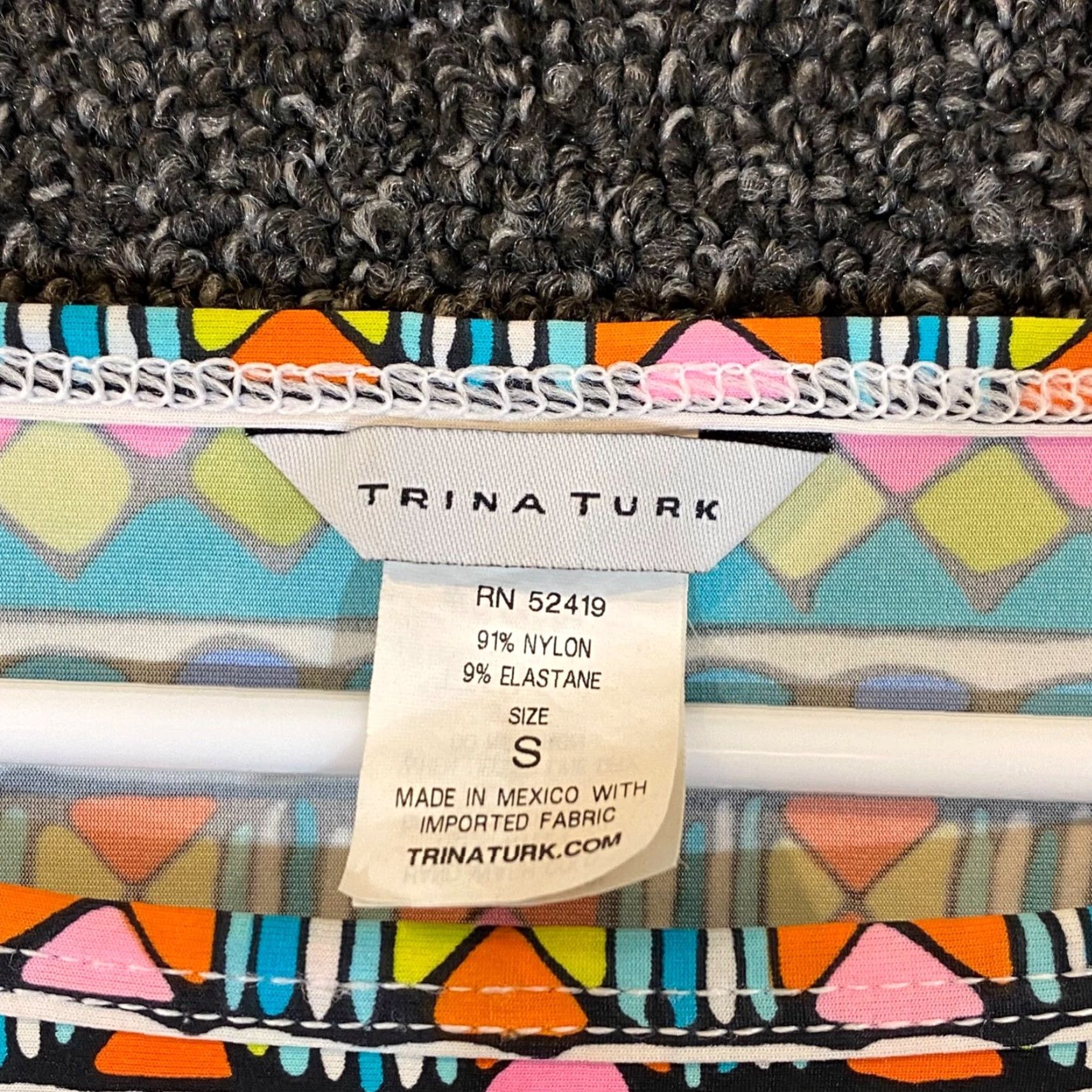 Trina Turk Trina Turk Women S Multicolor Floral 1/2 Sleeve Stretch Tunic Dress Size S / US 4 / IT 40 - 2 Thumbnail