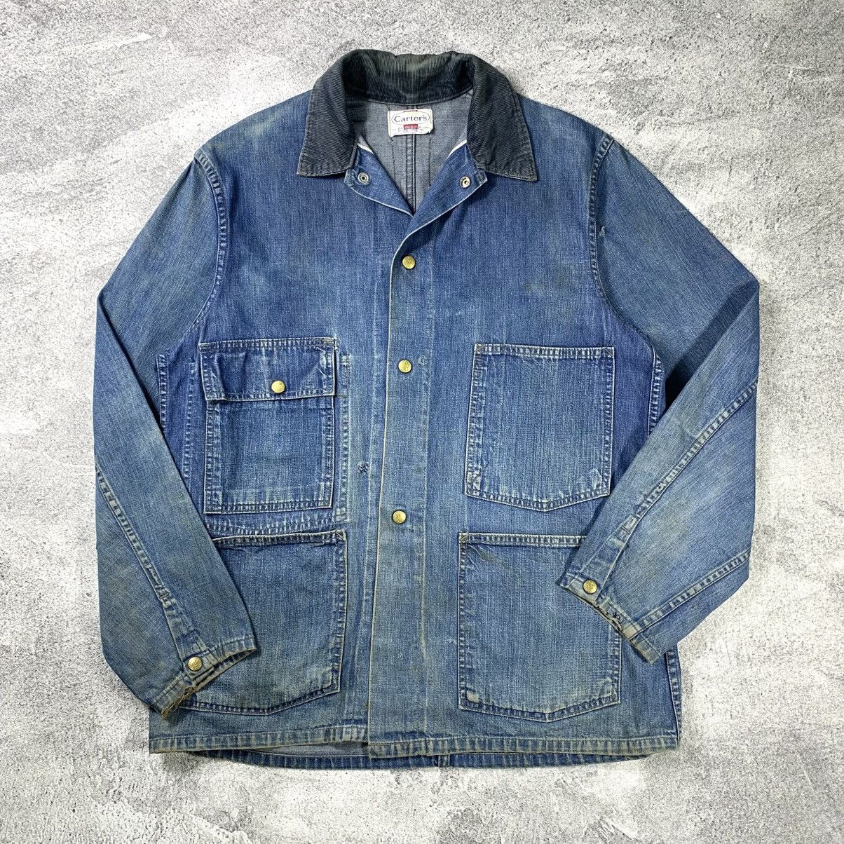 Sears × Vintage (SOLD OUT) Vintage 60’s Carter’s Chore Jacket denim Size US L / EU 52-54 / 3 - 2 Thumbnail