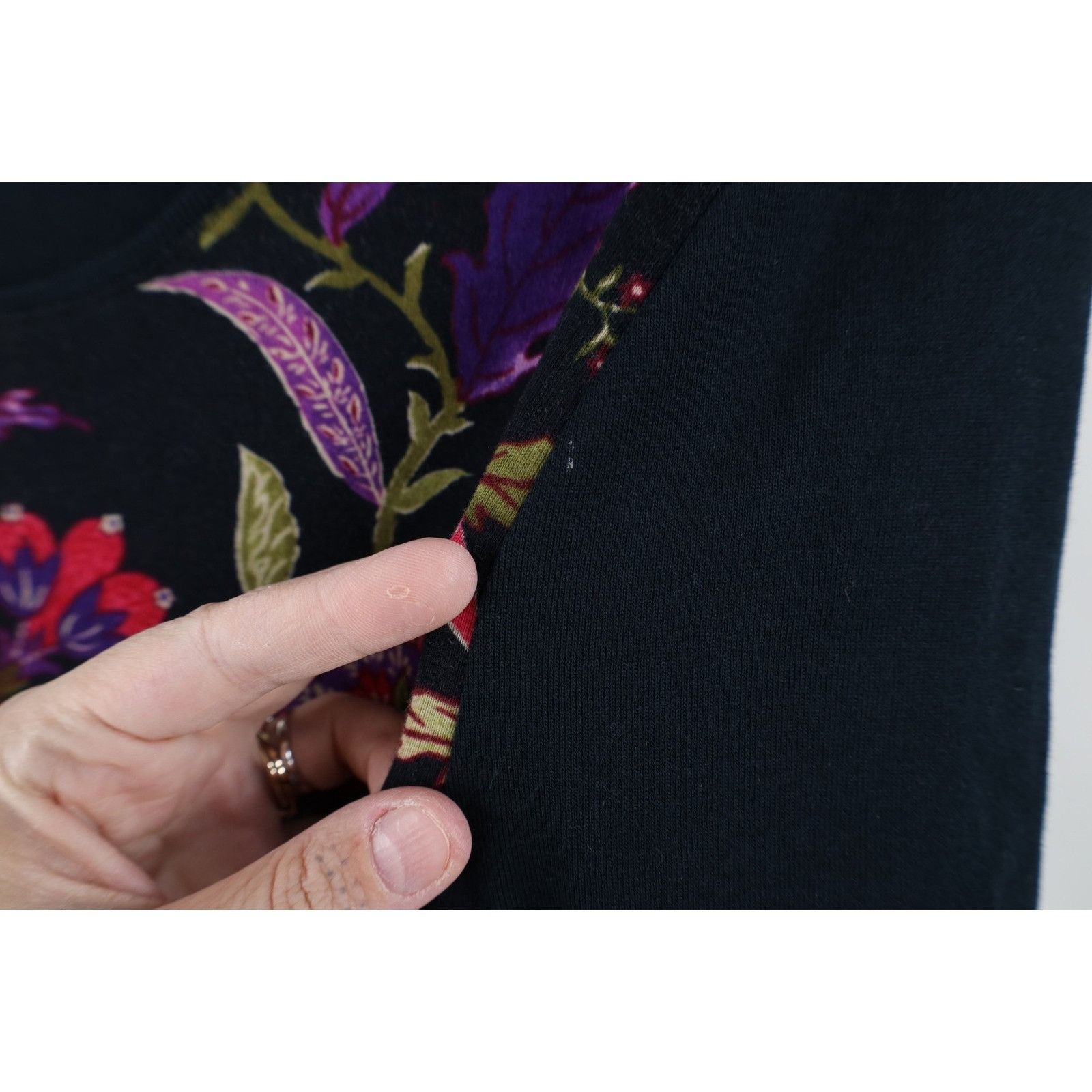 Polo Ralph Lauren Vintage 90s Ralph Lauren Paisley Flower Long Sleeve T-Shirt Size L / US 10 / IT 46 - 7 Thumbnail