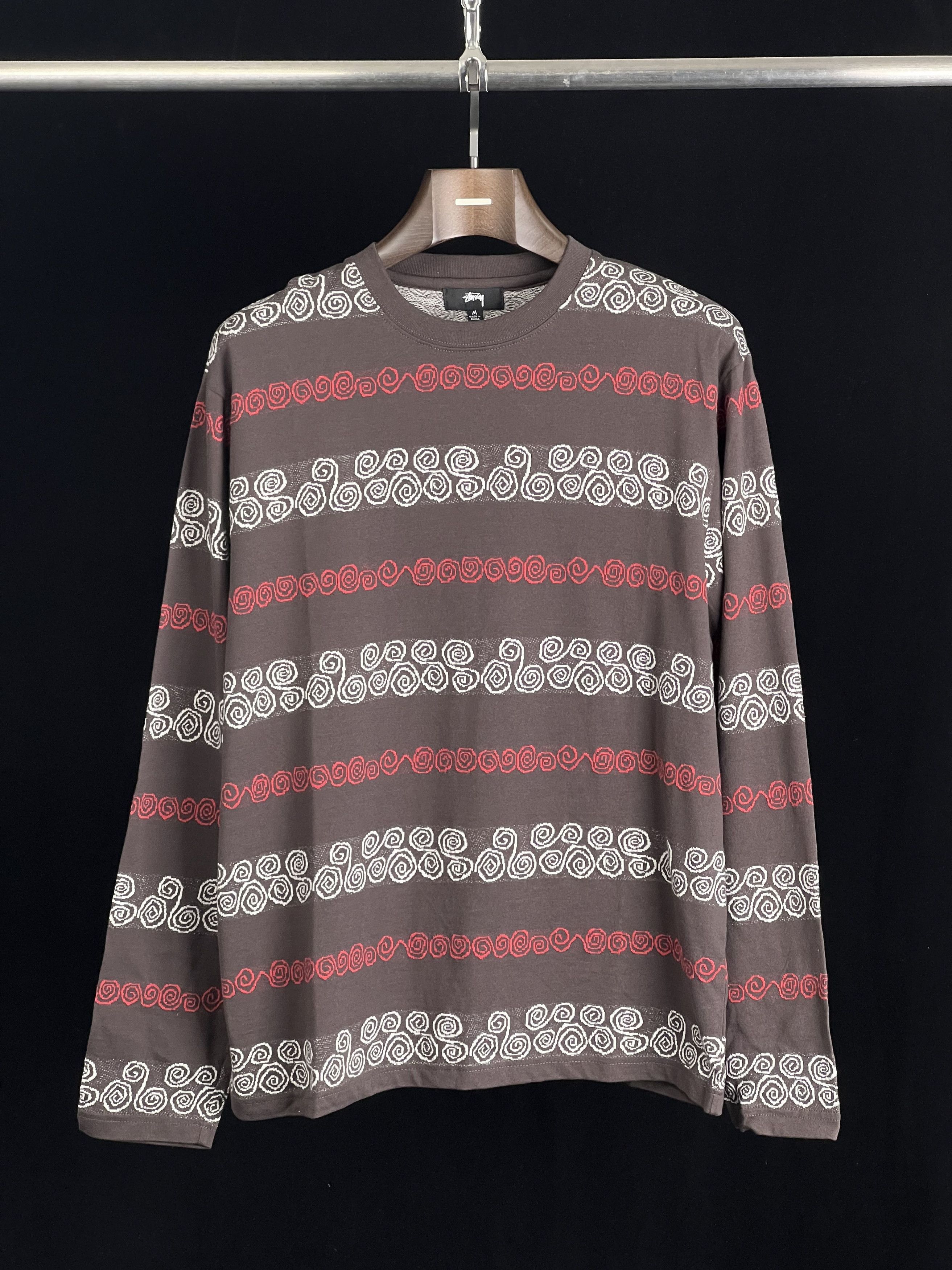 STUSSY COLORBLOCKED RAGLAN KNIT CREW XL Buy Stussy Colorblocked