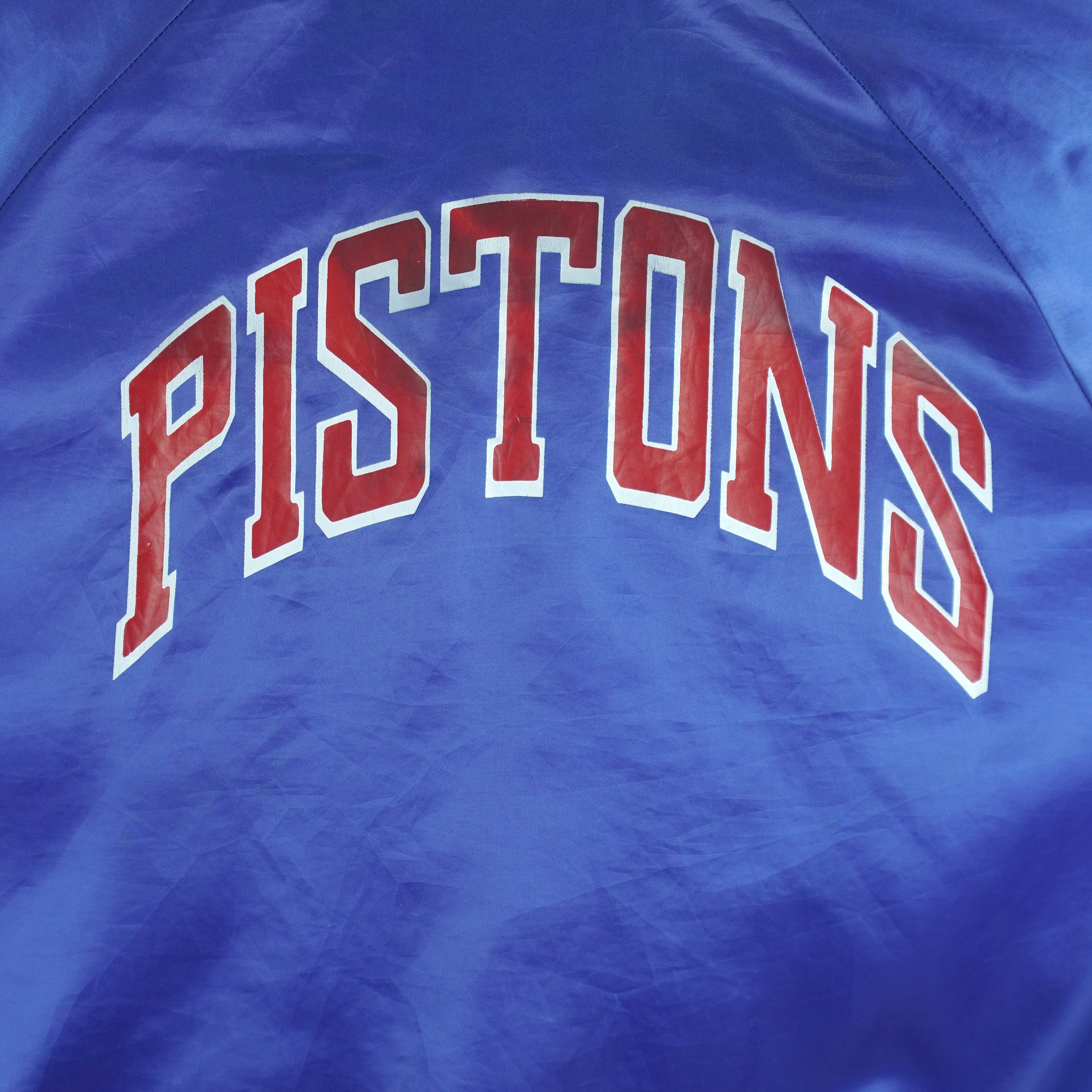 Chalk Line NBA - Detroit Pistons Satin Jacket 1990s Size US XL / EU 56 / 4 - 4 Thumbnail