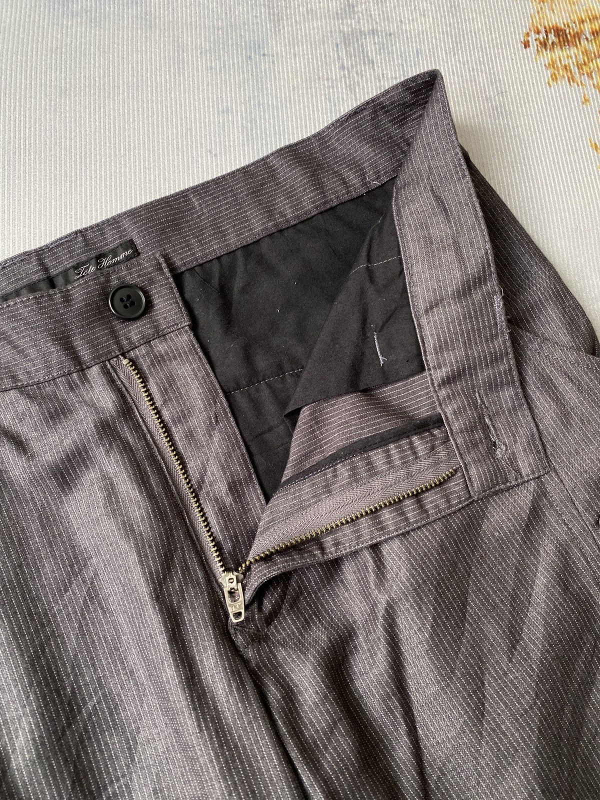 Japanese Brand Tete Homme Kazutaka Kato Flare Cargo Pant Size US 32 / EU 48 - 13 Thumbnail