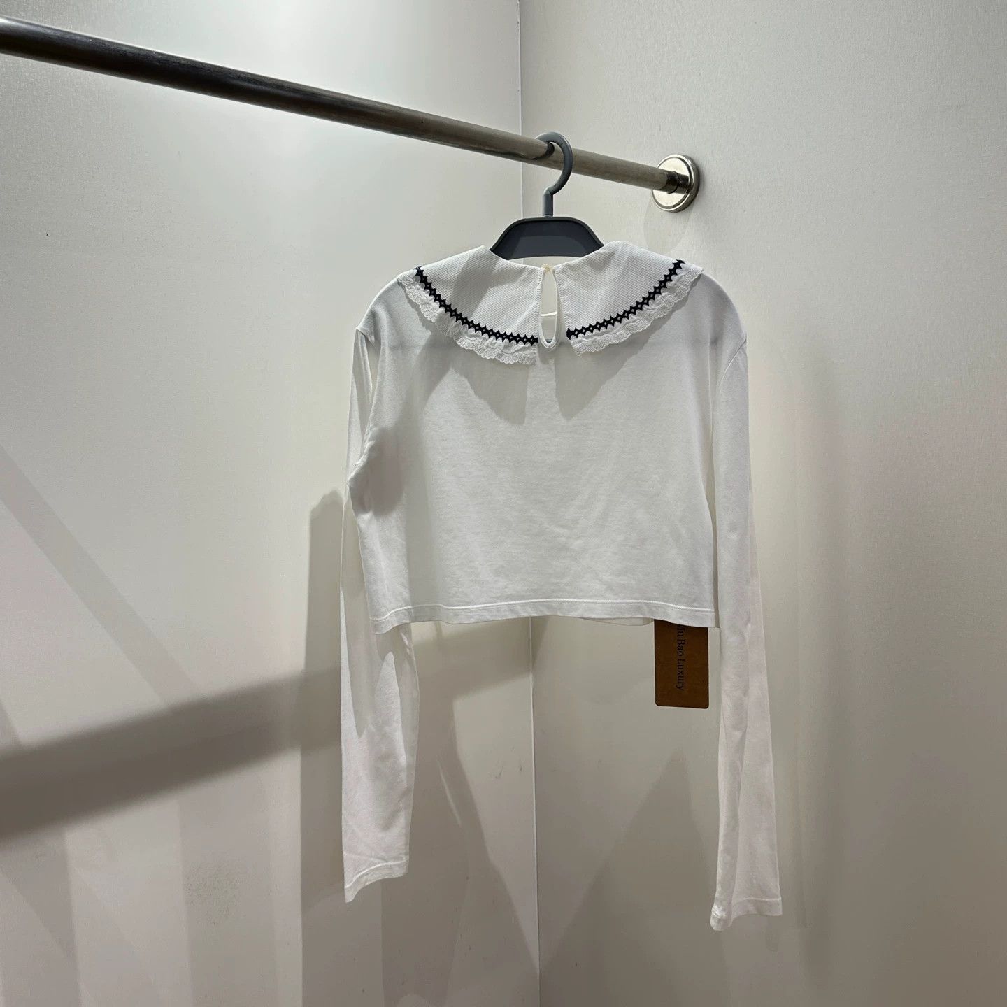 Miu Miu MIU MIU may725 doll collar logo long sleeve cotton M Size M / US 6-8 / IT 42-44 - 2 Thumbnail