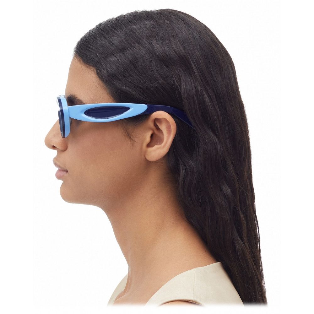 Bottega Veneta Blue Hue BV1202S Acetate Cat Eye Sunglasses Size ONE SIZE - 3 Thumbnail