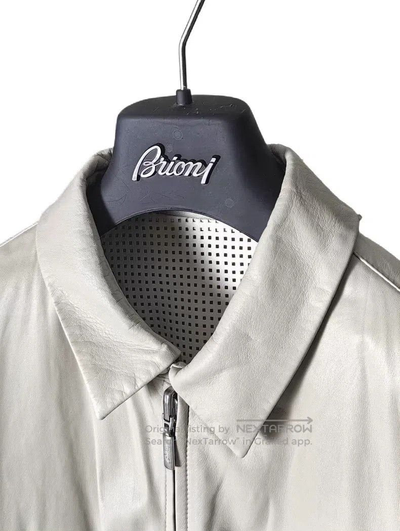 Brioni Brioni Double-faced reversible hollowed-out leather jacket Size US M / EU 48-50 / 2 - 7 Thumbnail