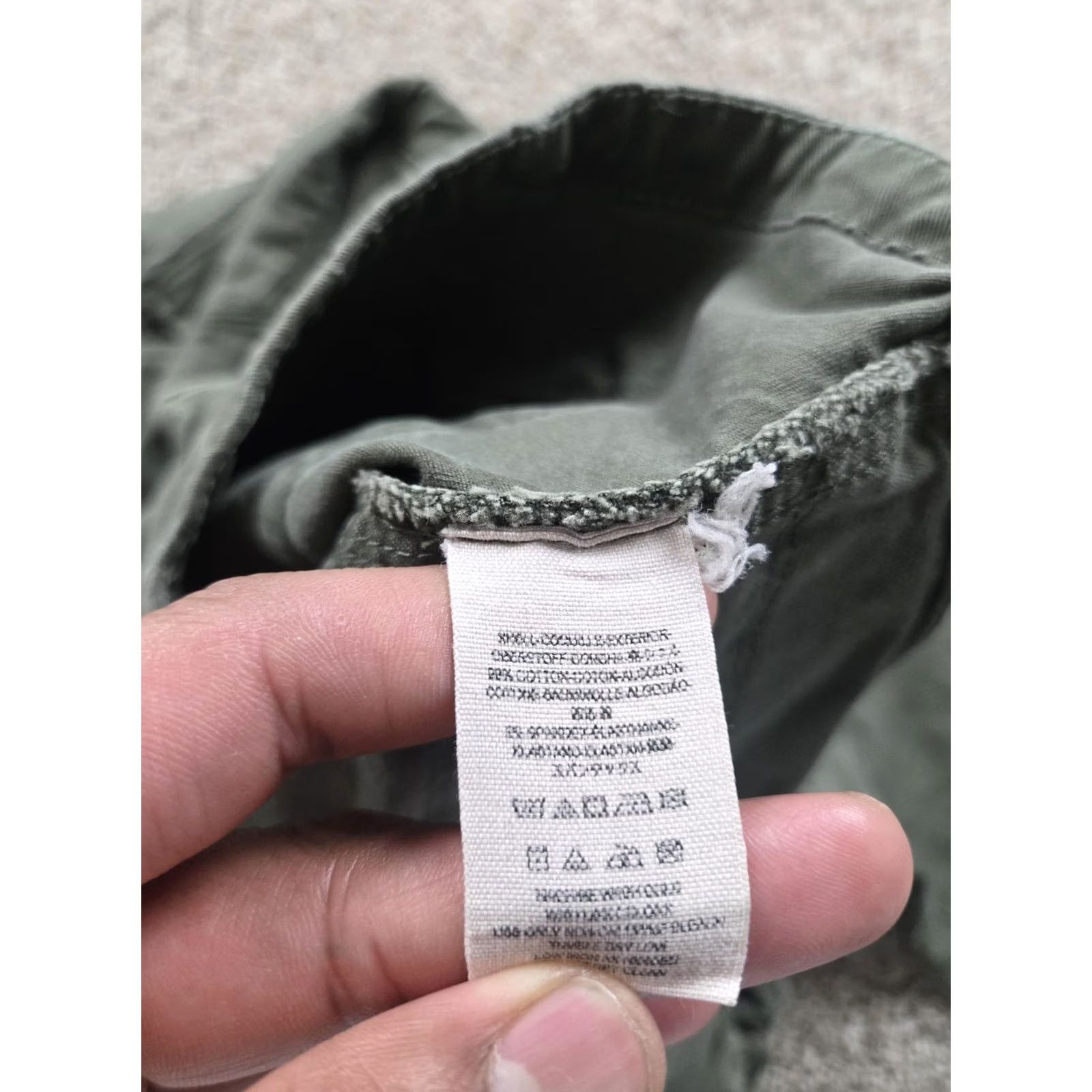 Free People Free People Jacket Womens S Green Military Ruffle Peplum Twill Button Front Size S / US 4 / IT 40 - 5 Thumbnail