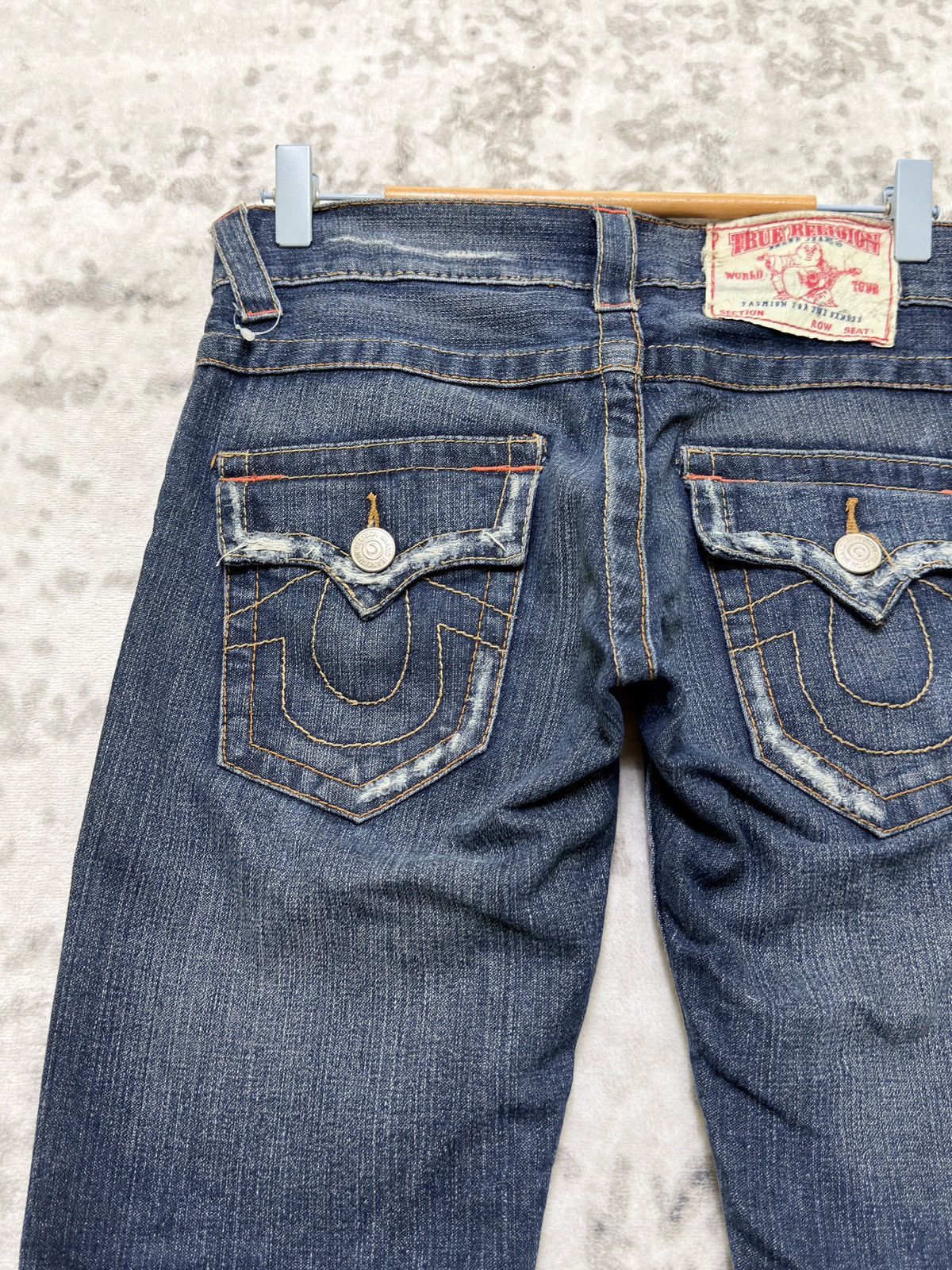 True Religion Flared TRUE RELIGION Distressed Low Rise Bootcut Denim Size US 29 - 9 Thumbnail