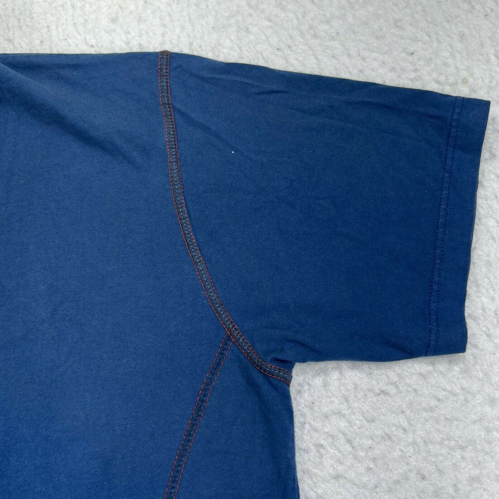 Nike Nike Dri Fit Large Vai Fundo Blue Athletic Graphic T Shirt Size US L / EU 52-54 / 3 - 6 Thumbnail