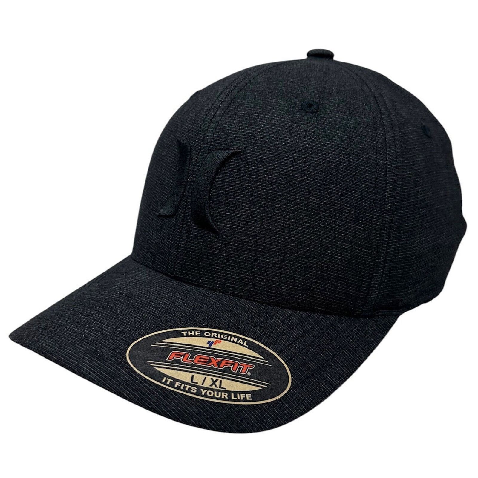 Hurley Hurley Men's Hat Black Texture Flex Fit Cap in S/M Size ONE SIZE - 2 Thumbnail