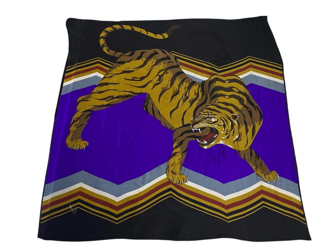 Kenzo Vintage 2002 Kenzo Tiger Fullprint Scarf Size ONE SIZE - 5 Thumbnail