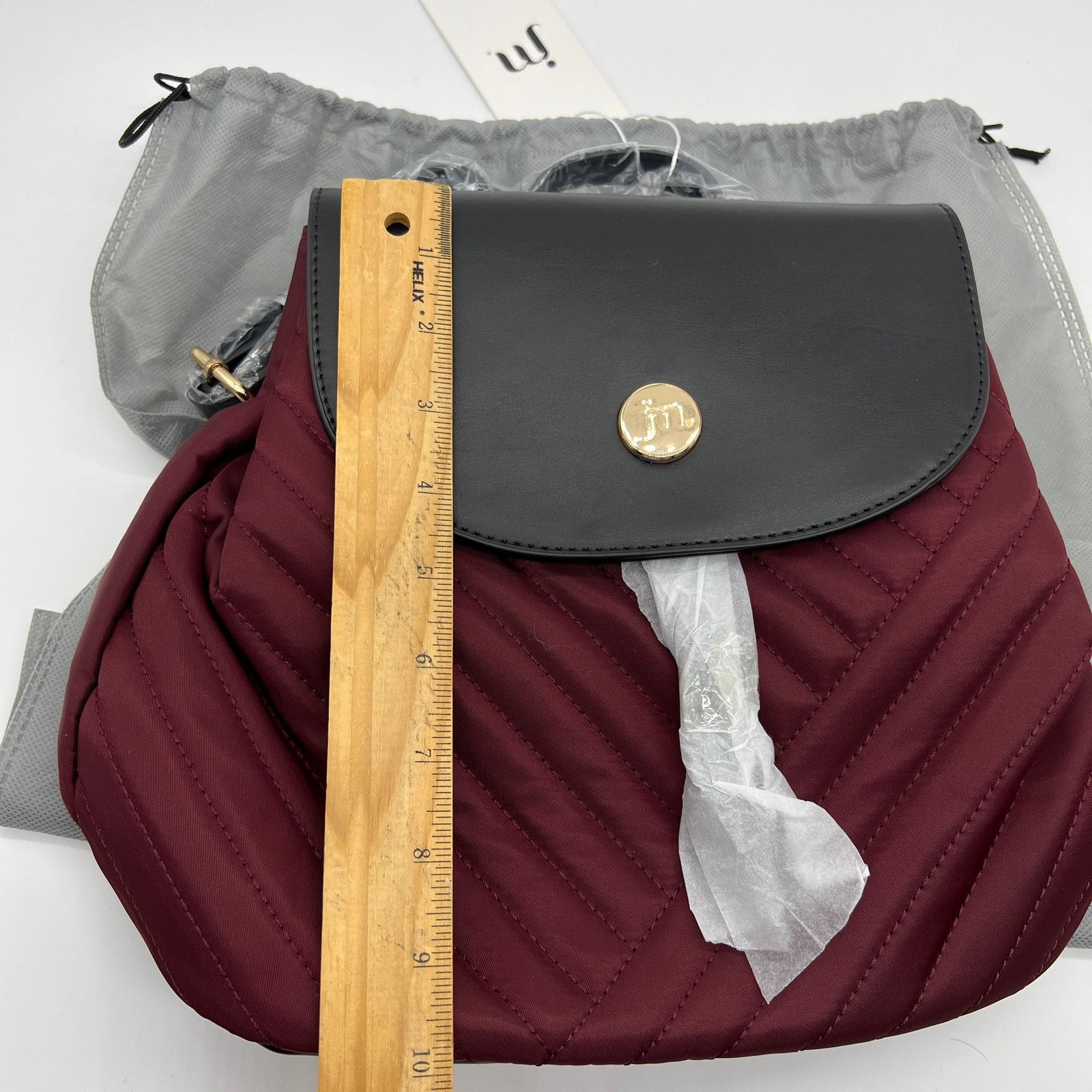 Other Jessica Moore Berry And Black Quilted Nylon Backpack Size ONE SIZE - 6 Thumbnail