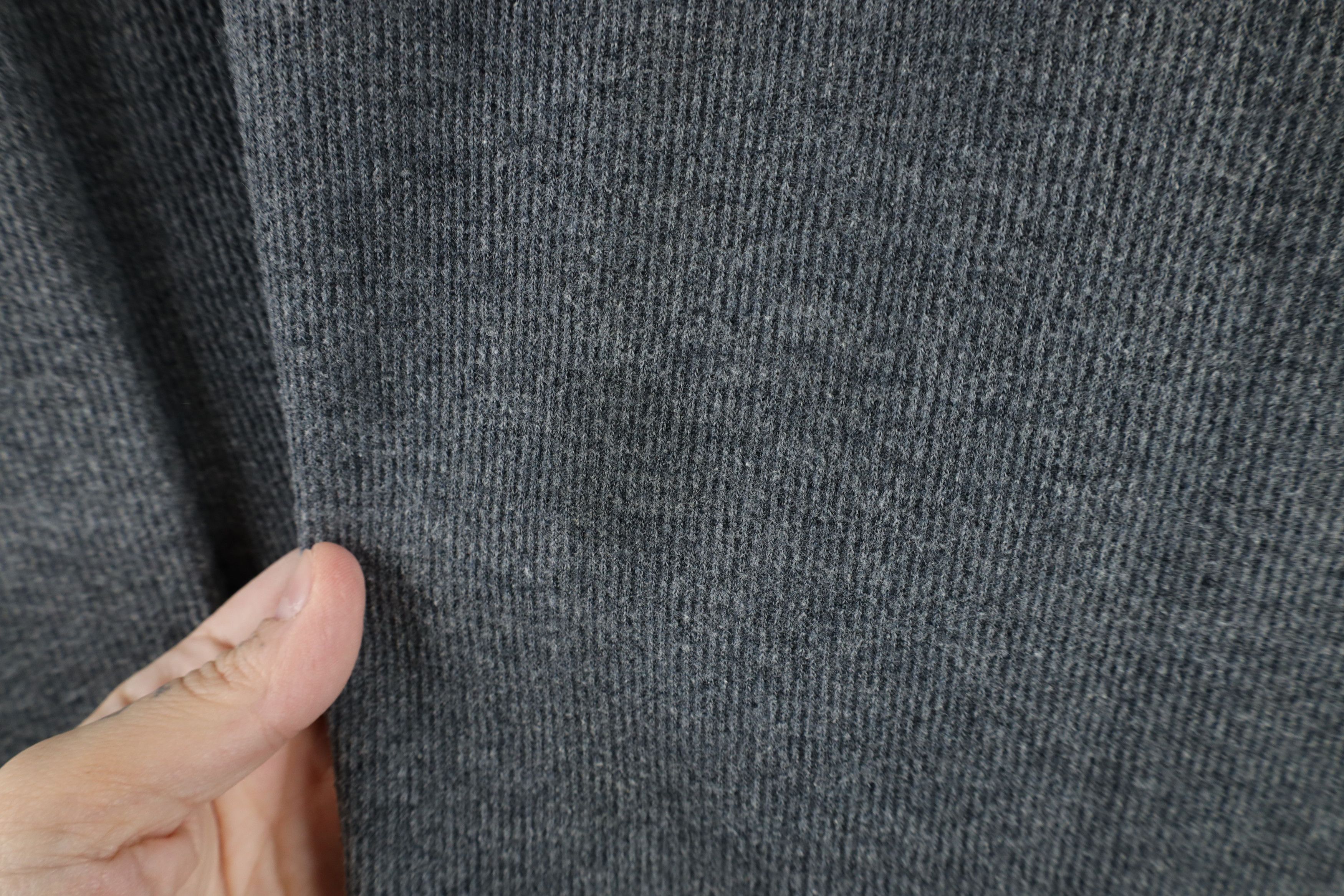 Vintage Vintage 90s Streetwear Ribbed Knit Ringer Sweater Gray Size US M / EU 48-50 / 2 - 4 Thumbnail