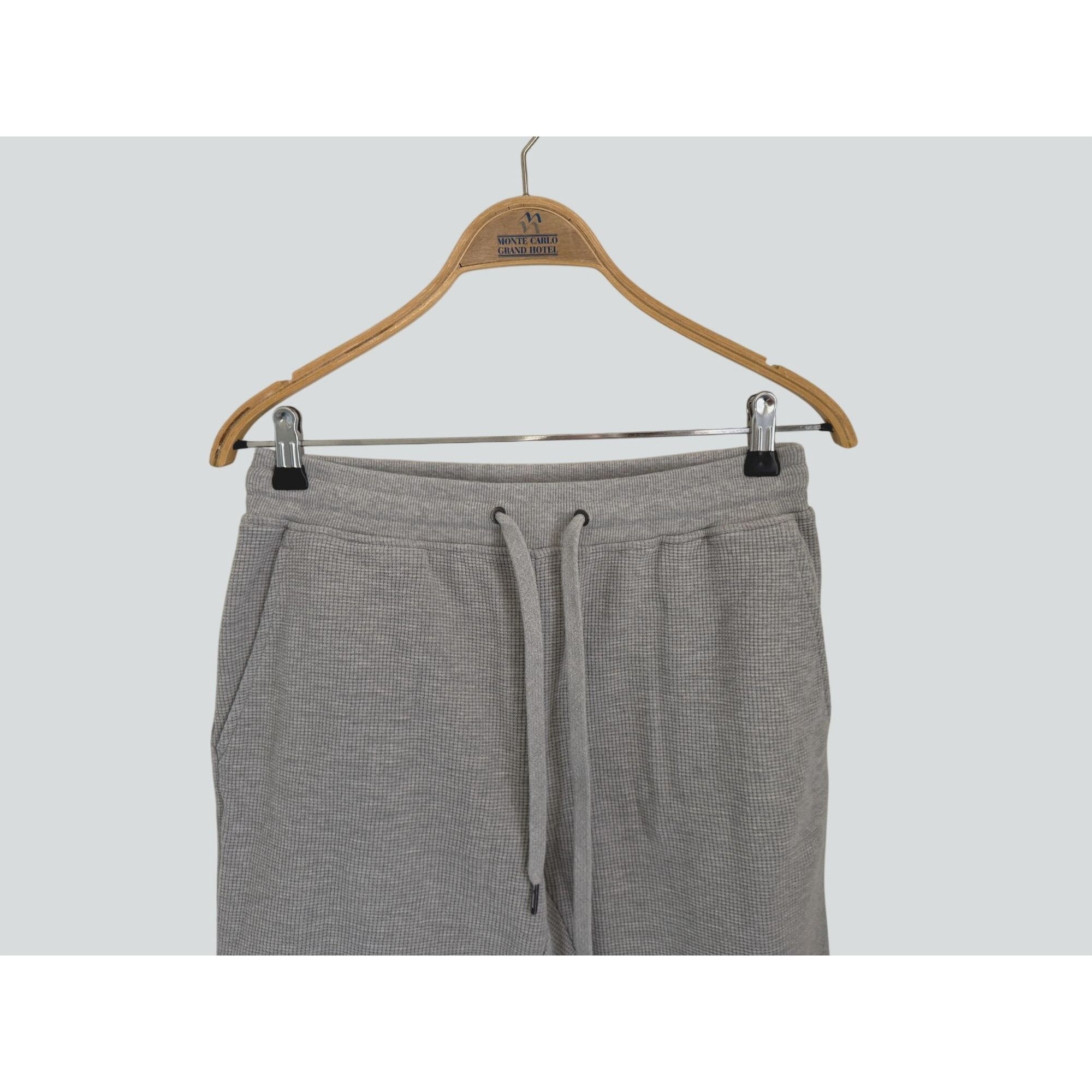 Onia Onia Gray Waffle Knit Jogger Pants Small Cotton Blend Size S Size 25" / US 0 / IT 36 - 2 Thumbnail