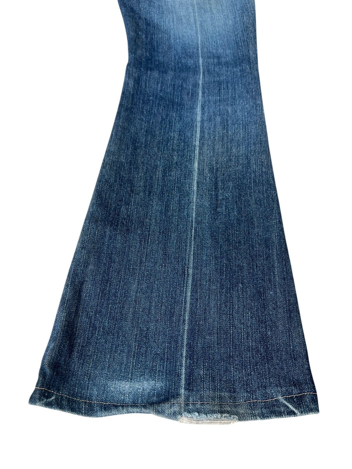 Morgan Homme Morgan Homme Japan Flap Pocket Distress Denim Flare Jeans Size US 31 - 18 Thumbnail