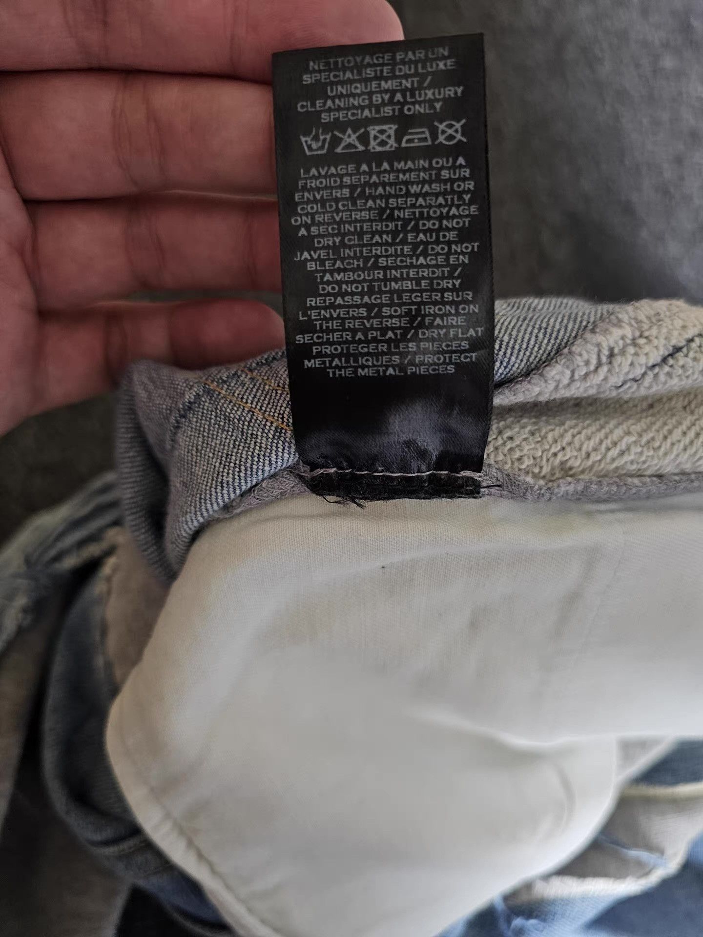 Balmain Balmain denim patchwork sweatpants, Size US 30 / EU 46 - 6 Thumbnail