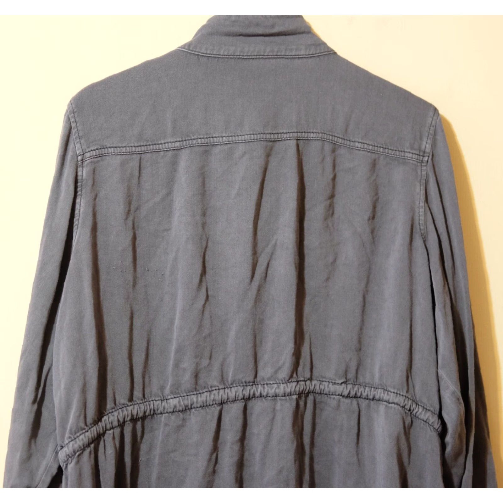 Vintage Maurices Women's Jacket Lightweight Full Zip Pockets Rayon Gray 2 Size XS / US 0-2 / IT 36-38 - 5 Thumbnail