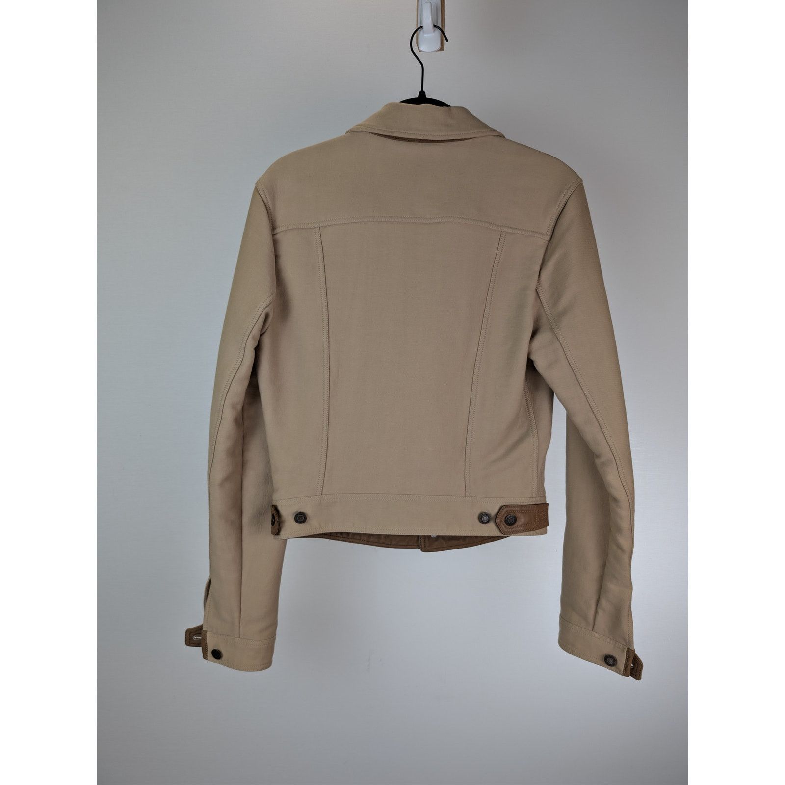 Tom Ford o1rshd1 Stretch Cotton Trucker Jacket in Beige Size US M / EU 48-50 / 2 - 17 Thumbnail