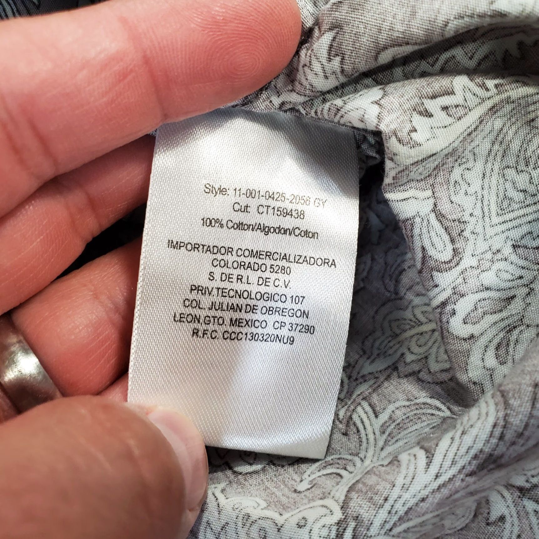 Stetson VINTAGE Stetson Shirt Mens Small Gray Pearl Snap Button Up Paisley Floral Western Cowboy Size US S / EU 44-46 / 1 - 3 Thumbnail