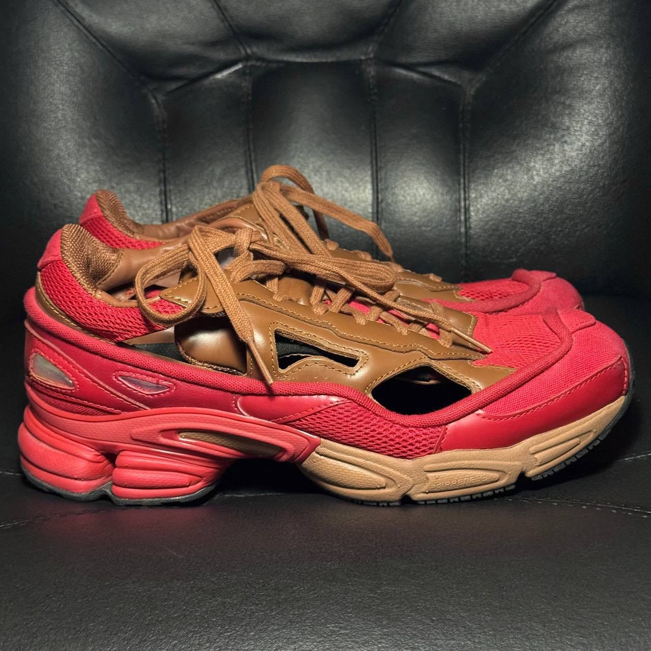 Adidas × Raf Simons 7,5us Adidas Raf Simons ozweego replicant red brown Size US 7.5 / EU 40-41 - 1 Thumbnail
