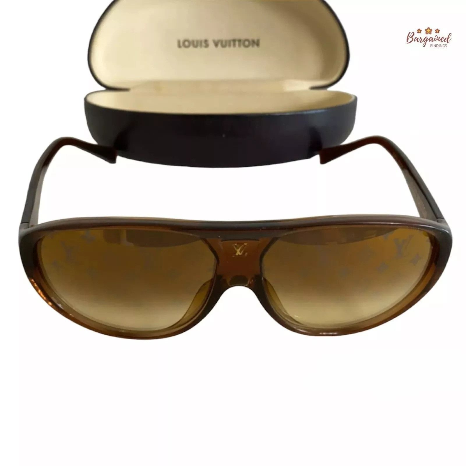 Louis Vuitton LOUIS VUITTON Glitter Acetate Illusion Monogram Sunglasses Size ONE SIZE - 1 Thumbnail