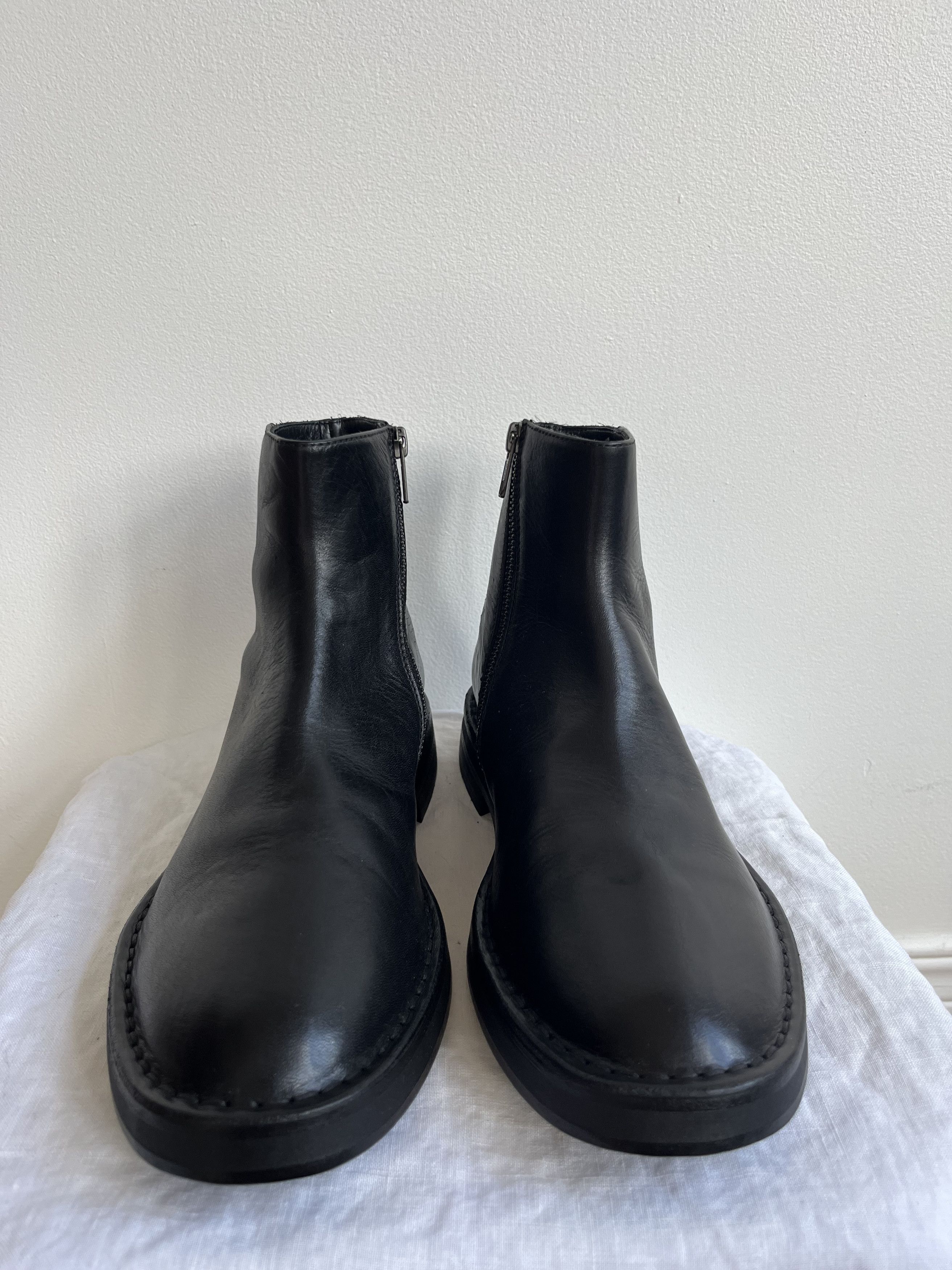 Ann Demeulemeester Black Leather Boots Size US 8 / IT 38 - 3 Thumbnail