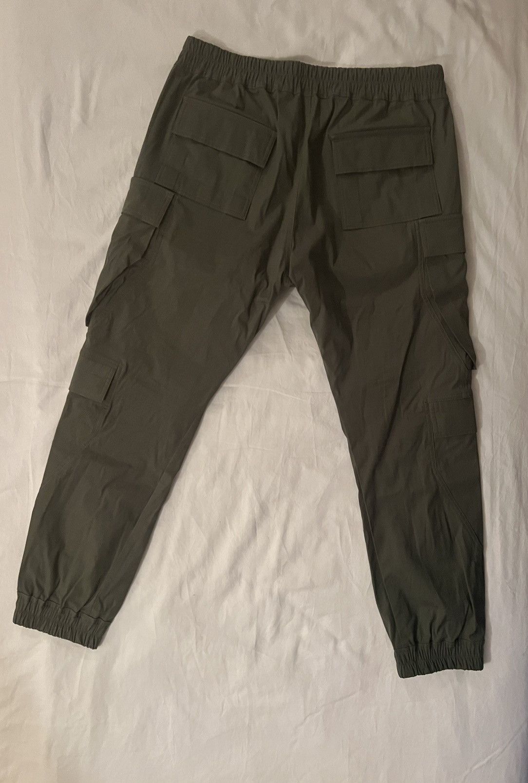 Rick Owens Rick Owens Olive Cotton Cargo Pants Size US 36 / EU 52 - 2 Thumbnail