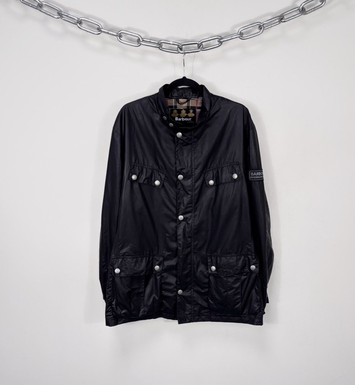 Barbour Barbour International Men’s Norton Black Jacket Coat Size US XXL / EU 58 / 5 - 1 Thumbnail