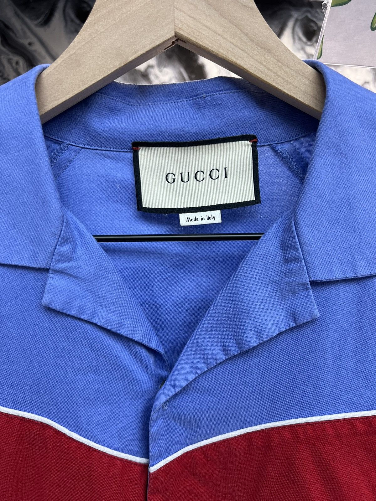Gucci Gucci Bowling Patch Botton Up Tee Size US L / EU 52-54 / 3 - 7 Thumbnail