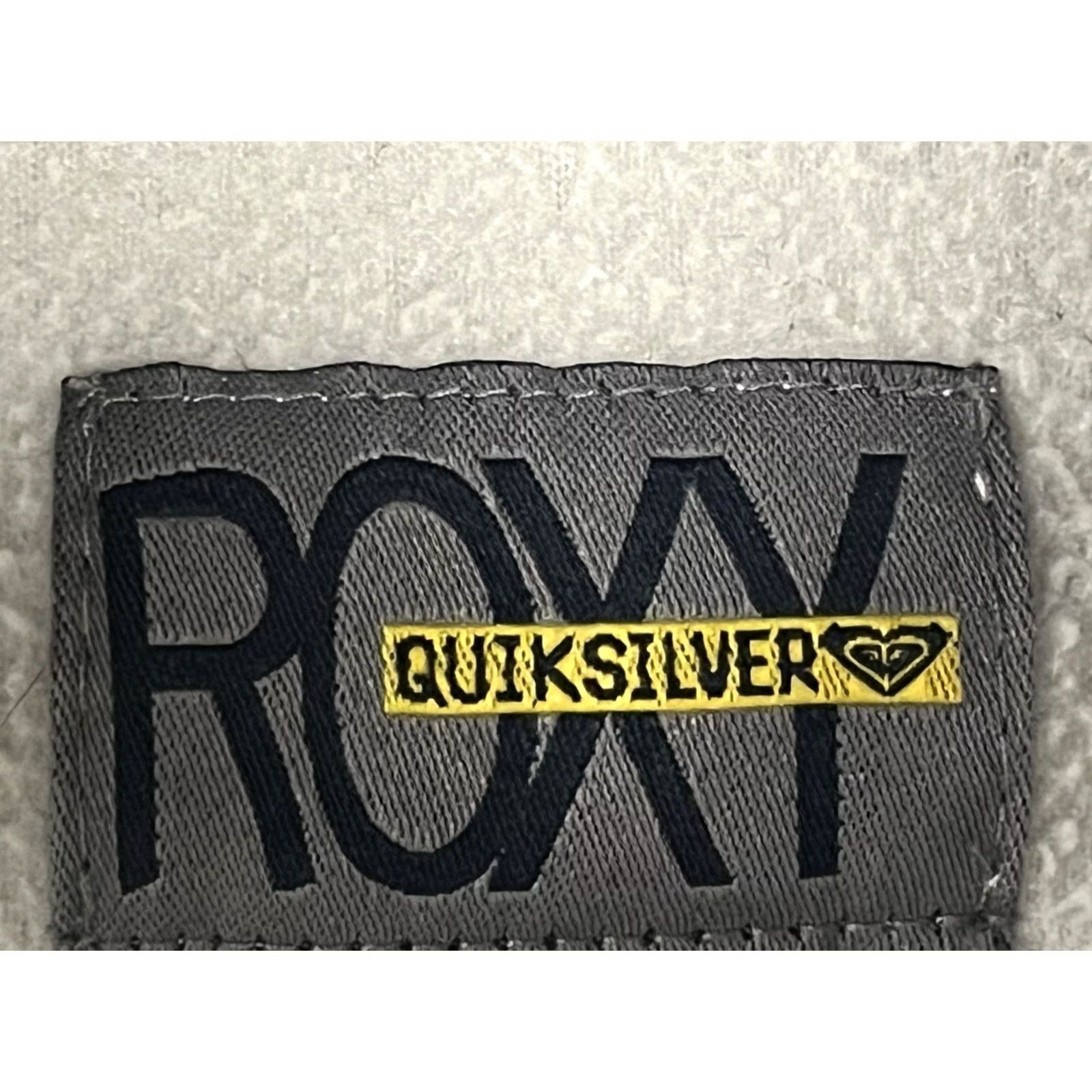 Vintage ROXY Jacket Women's Medium Yellow Gray Fleece Zip Full Jacket Size M / US 6-8 / IT 42-44 - 6 Thumbnail