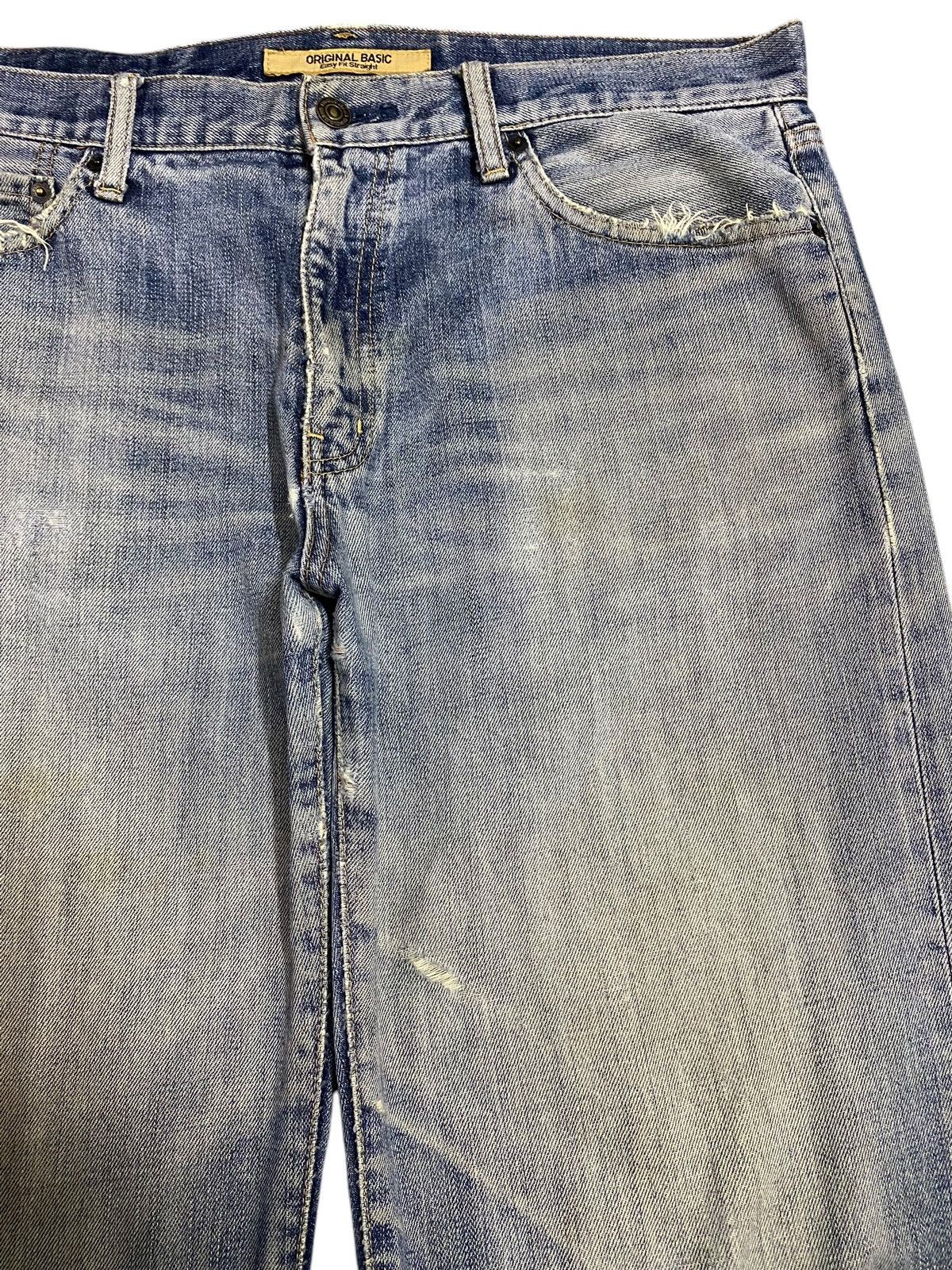 Japanese Brand Vtg Japanese Brand Uniqlo Faded Wash Distressed Loose Jeans Size US 36 / EU 52 - 8 Thumbnail