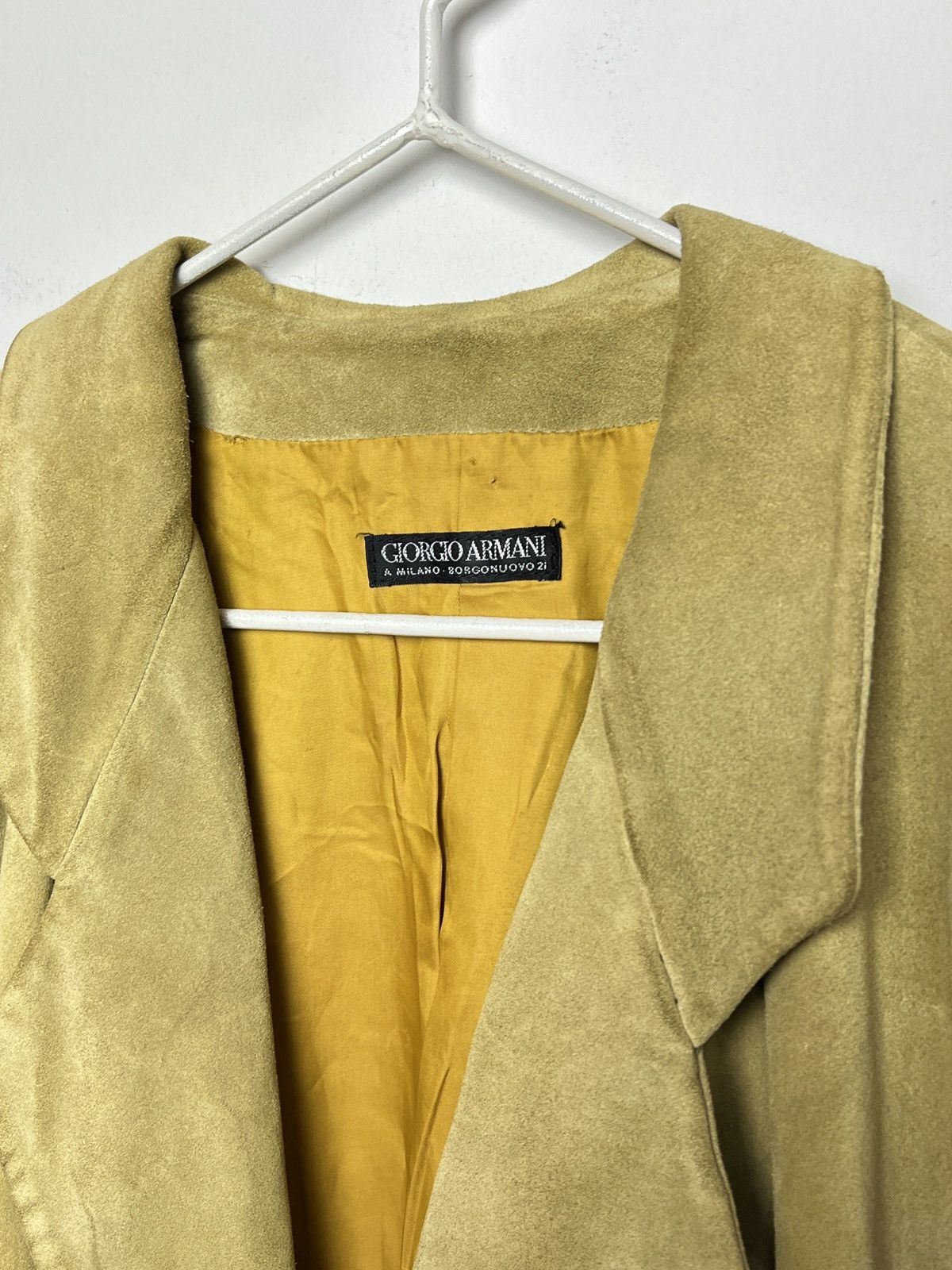 Giorgio Armani armani y2k 90s archive leather blazer jacket Size US M / EU 48-50 / 2 - 3 Thumbnail