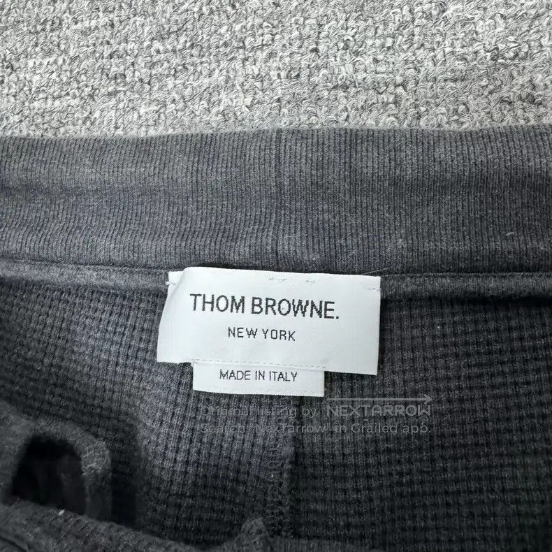 Thom Browne Thom Browne size 3 Deep grey four-striped waffle drawstring Size US 28 / EU 44 - 5 Thumbnail