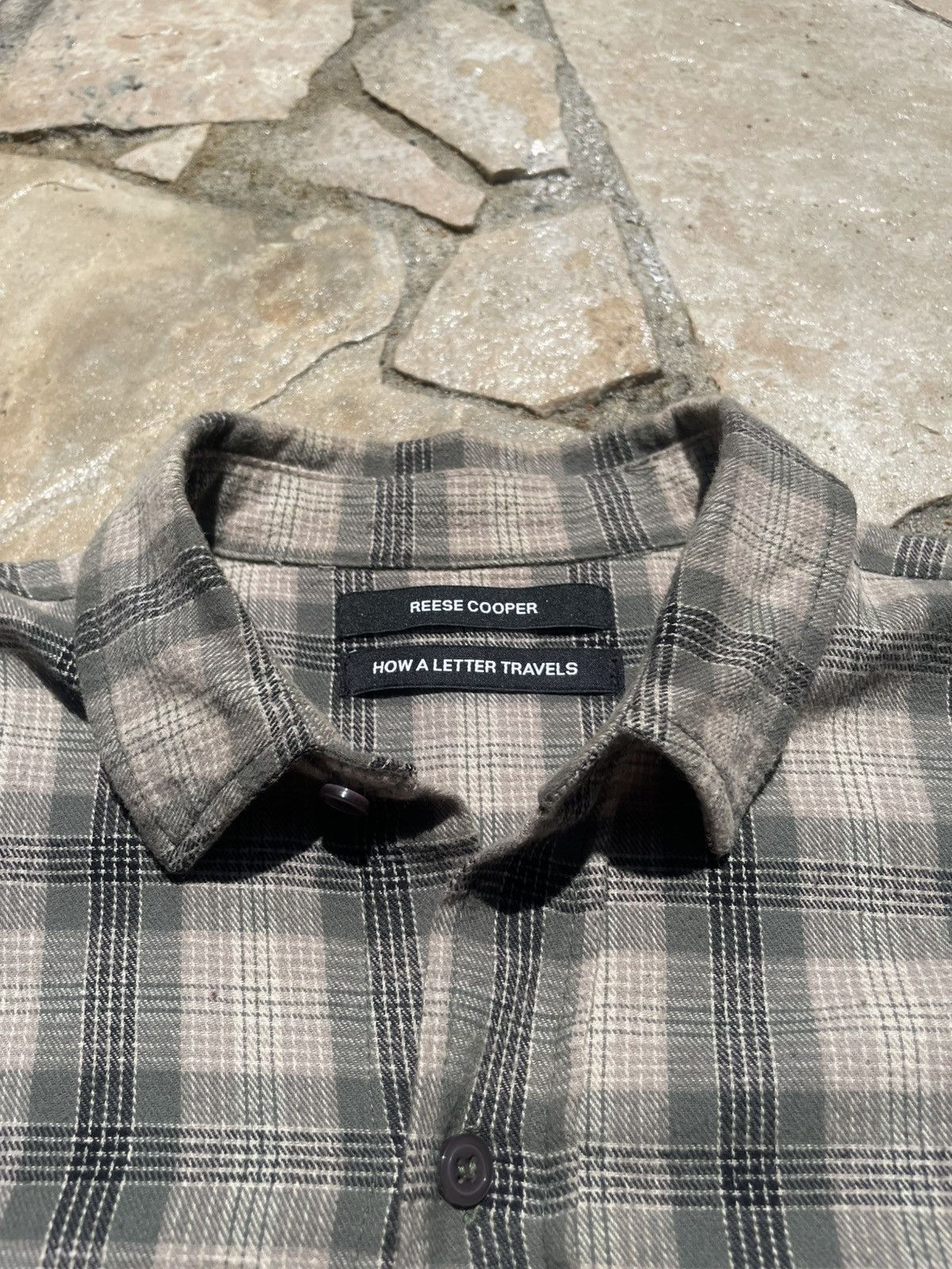 Reese Cooper Cropped Flannel How a Letter Travels Collection Reese Cooper Size US XL / EU 56 / 4 - 3 Thumbnail