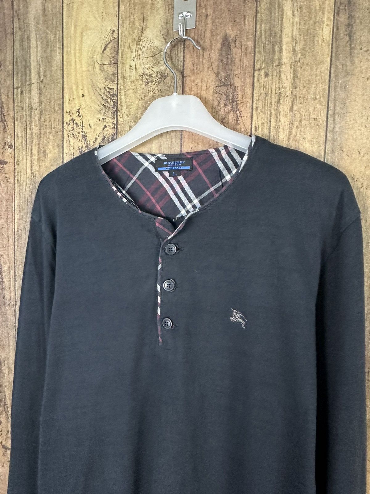 Burberry Burberry Blue Label Button Neck Long Shirt A311 Size US S / EU 44-46 / 1 - 2 Thumbnail