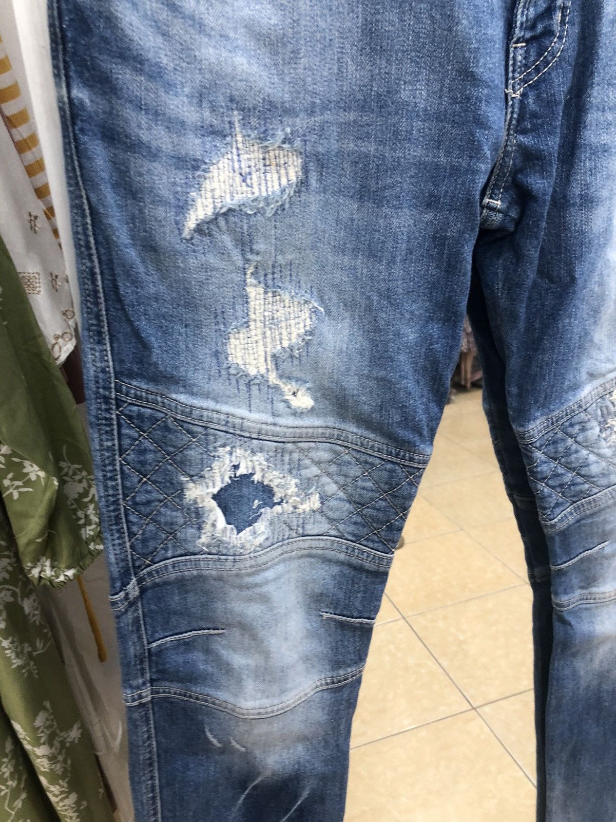 Japanese Brand × Vanquish Vanquish Japan Biker Ripped Denim Size US 32 / EU 48 - 2 Thumbnail