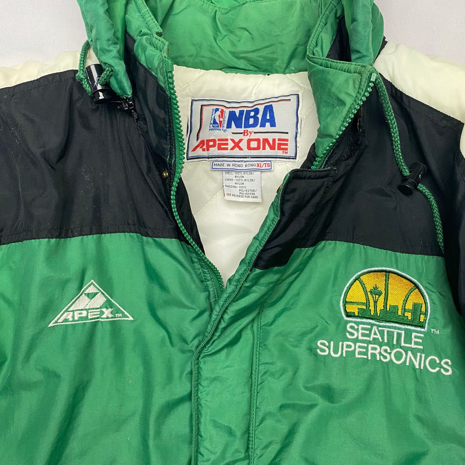 Apex One × NBA × Vintage Vintage 90s Seattle Supersonics Apex One Jacket Men's XL NBA Size US XL / EU 56 / 4 - 4 Thumbnail