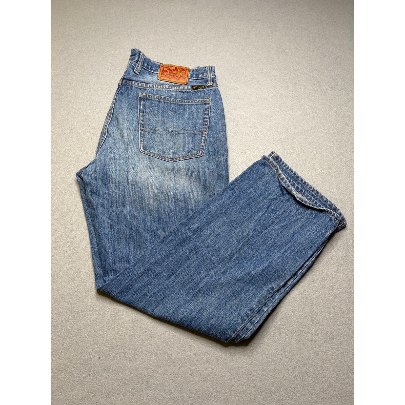 Lucky Brand Lucky Brand Sweet N Low Men’s Wide Leg Jeans Size 36 Y2K Size US 36 / EU 52 - 11 Thumbnail