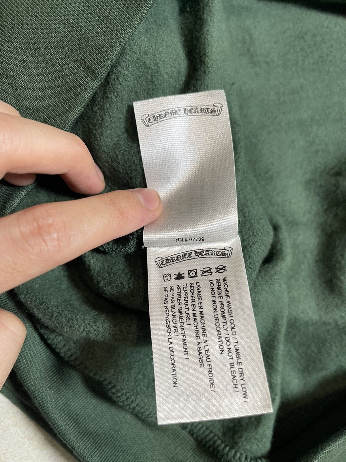 Chrome Hearts × Designer Chrome hearts green pullover hoodie online exclusive Size US L / EU 52-54 / 3 - 4 Thumbnail