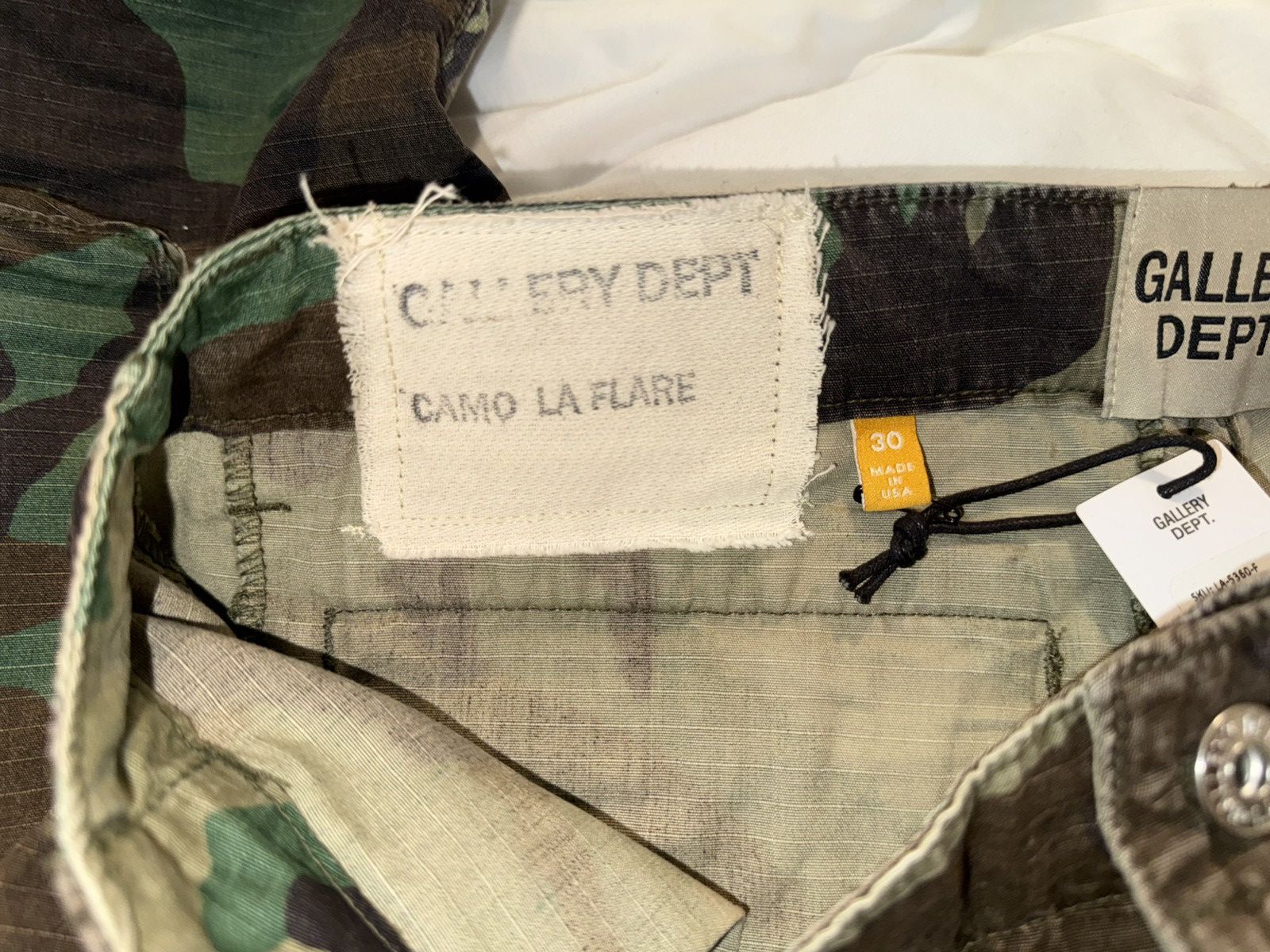 Gallery Dept. Gallery Dept Camo Flare Size US 30 / EU 46 - 10 Thumbnail