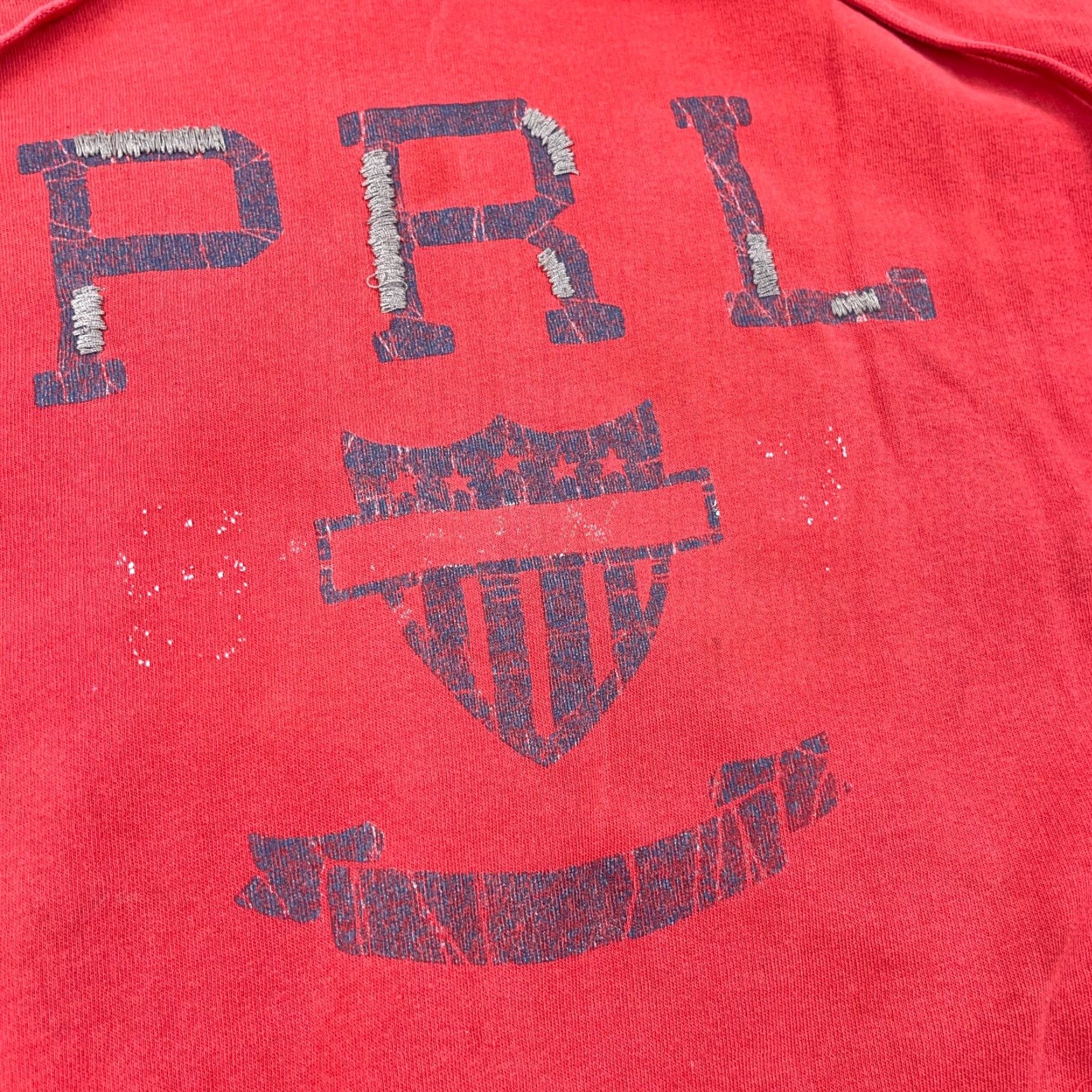 Ralph Lauren VINTAGE Ralph Lauren Hoodie Men 2XL Red Scruffie Grunge Logo Embroidered Pullover Sweatshirt Size US XXL / EU 58 / 5 - 3 Thumbnail