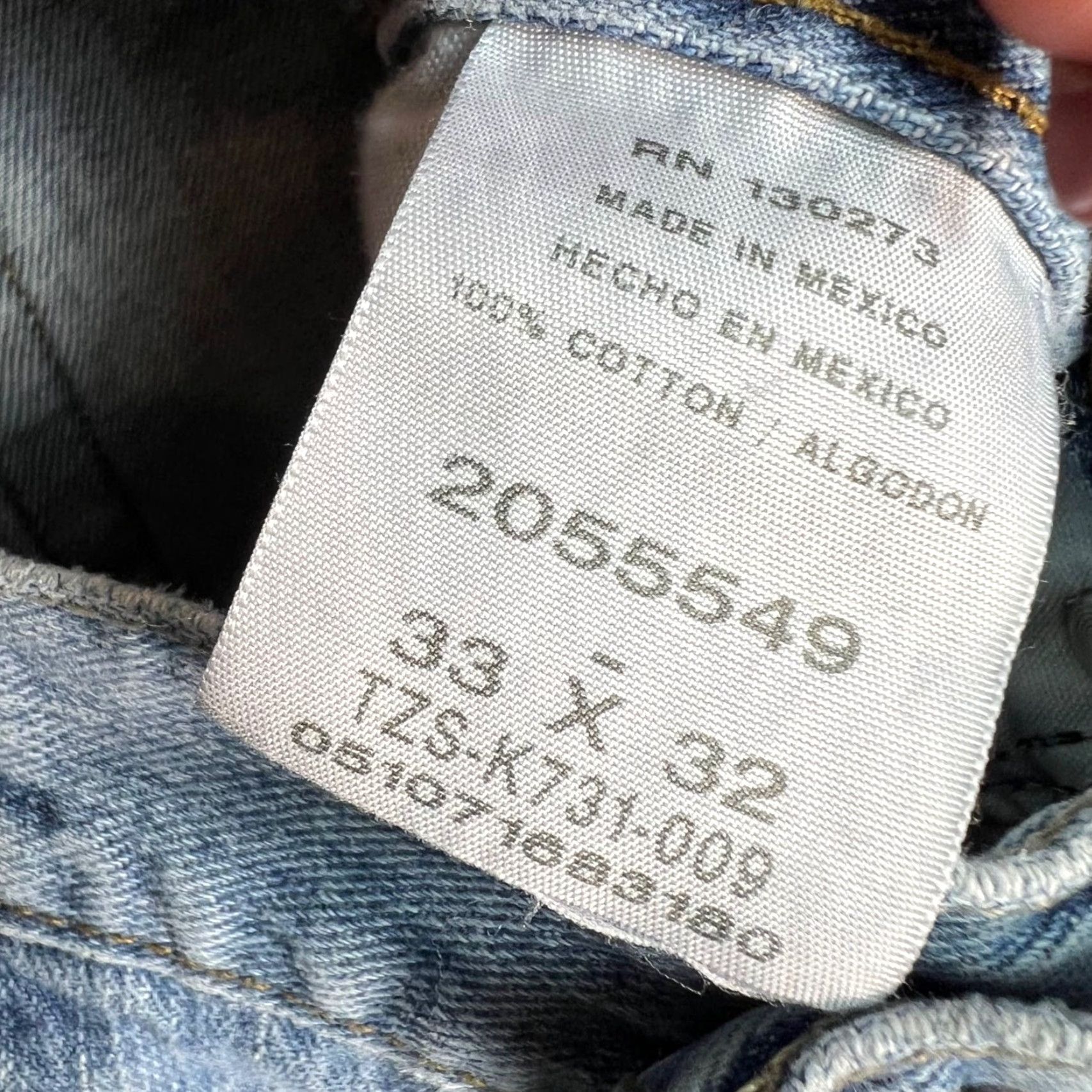 Lee VINTAGE Lee Mens Size 33 x 32 Relaxed Fit Light Wash Denim Jeans 100% Cotton Size US 33 - 4 Thumbnail