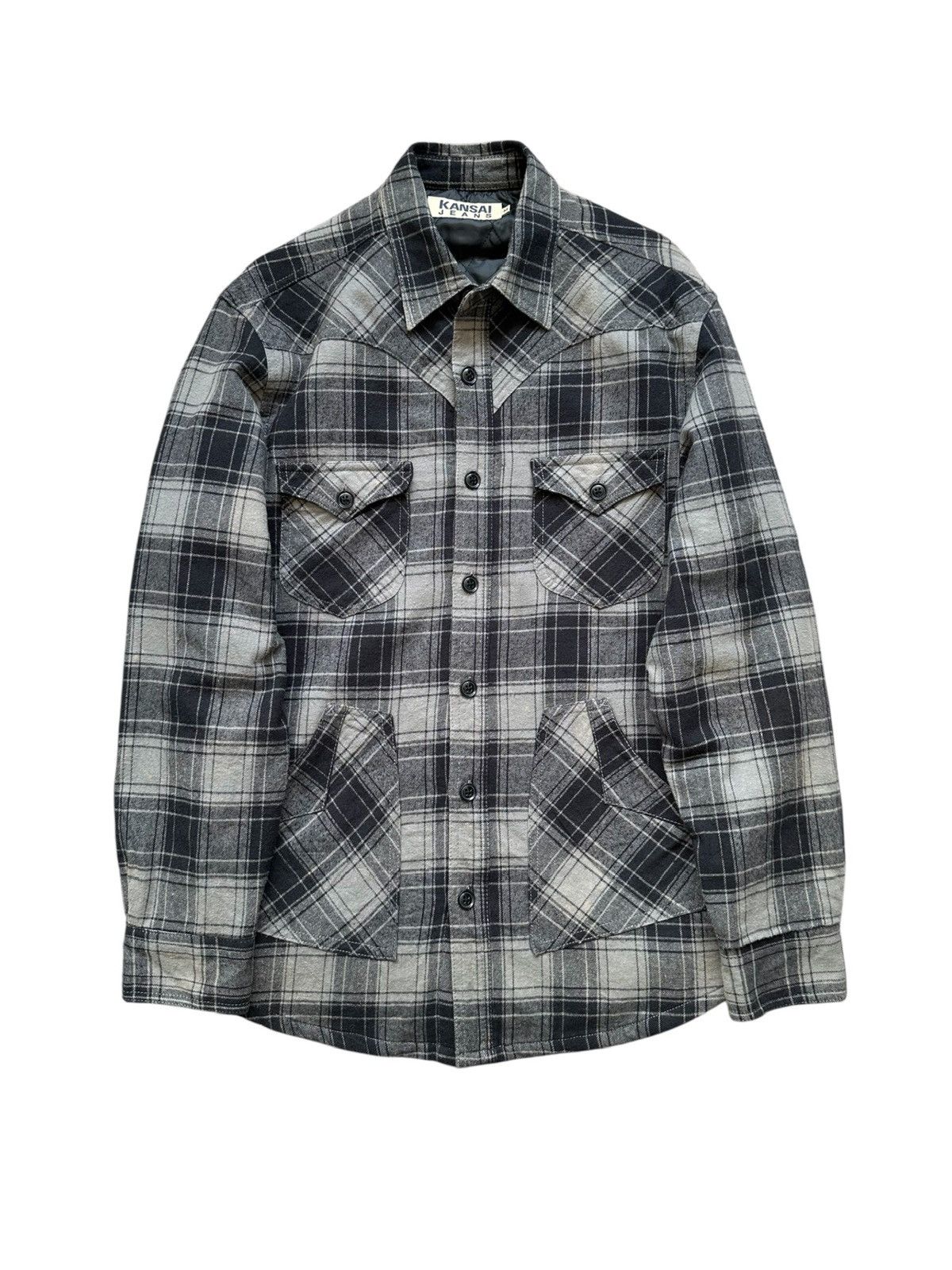 Kansai Yamamoto 🔥Avantgarde🔥 00's Kansai Jeans plaid quilted jacket Size US M / EU 48-50 / 2 - 1 Thumbnail
