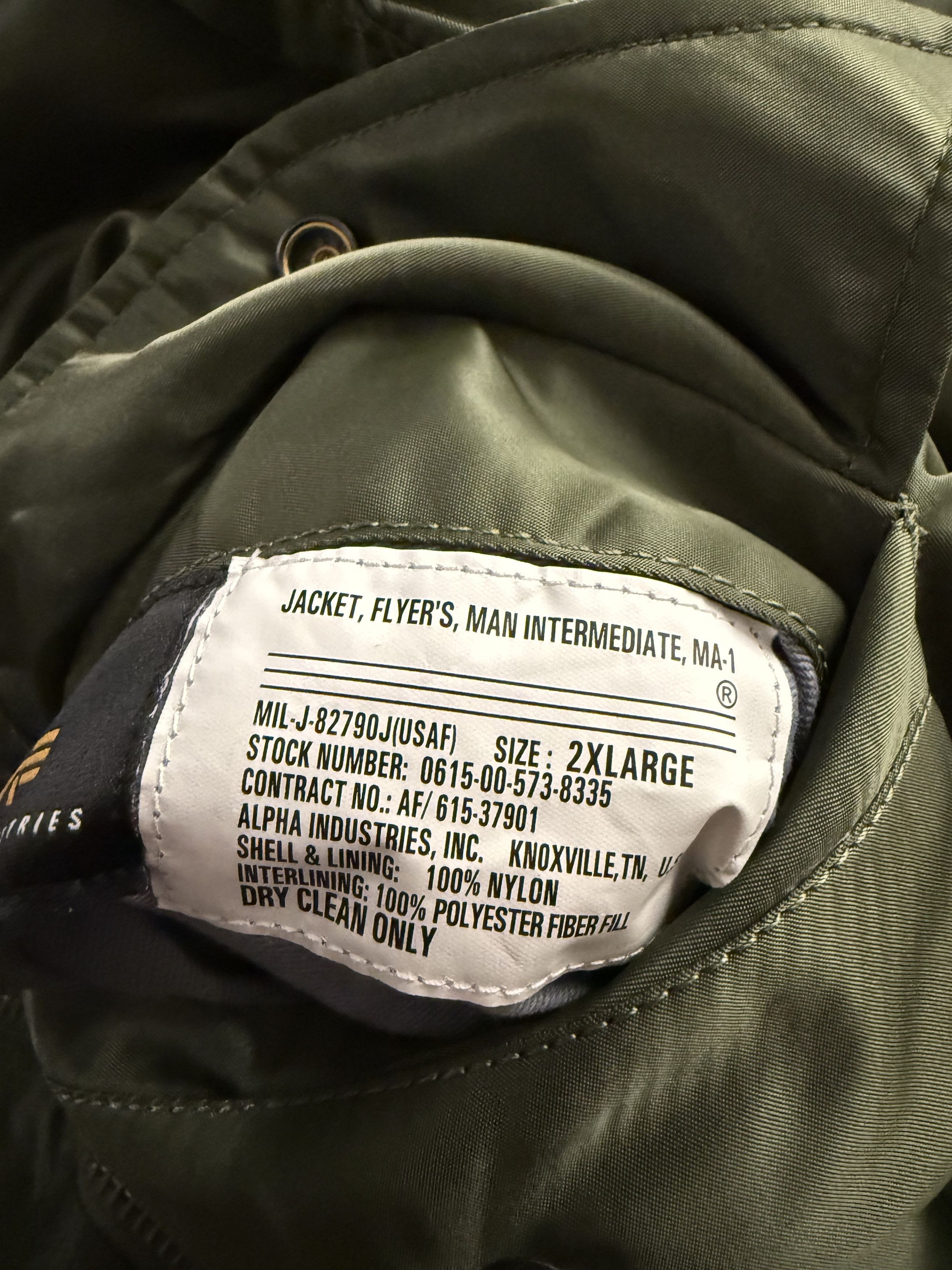 Alpha Industries × Anti Social Social Club AntiSocialSocialClub X Alpha Industries MA-1 Flight Jacket Size US XXL / EU 58 / 5 - 6 Thumbnail