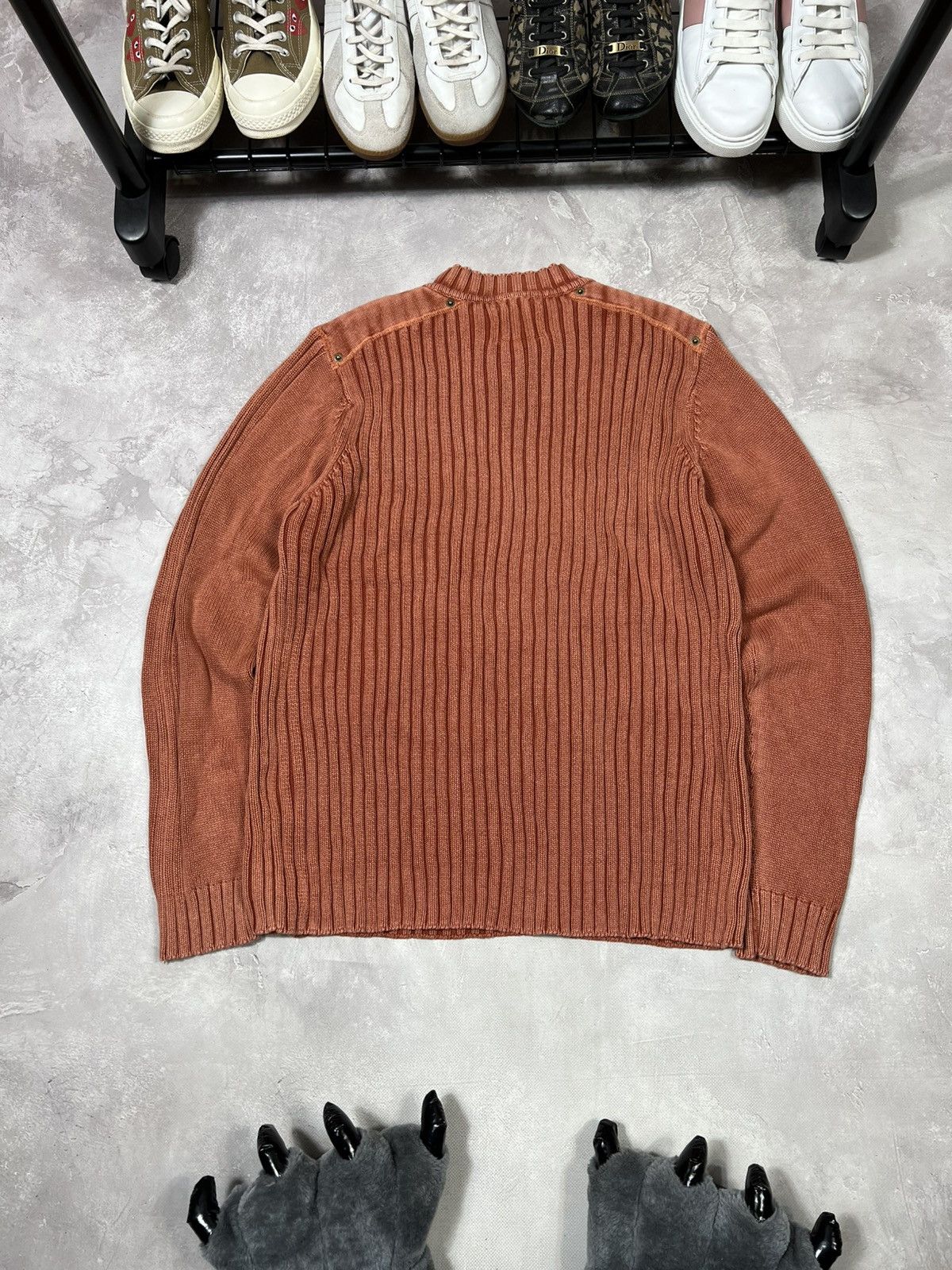 Vintage Vintage Style Ribbet Distressed Sweater Size US XL / EU 56 / 4 - 7 Thumbnail
