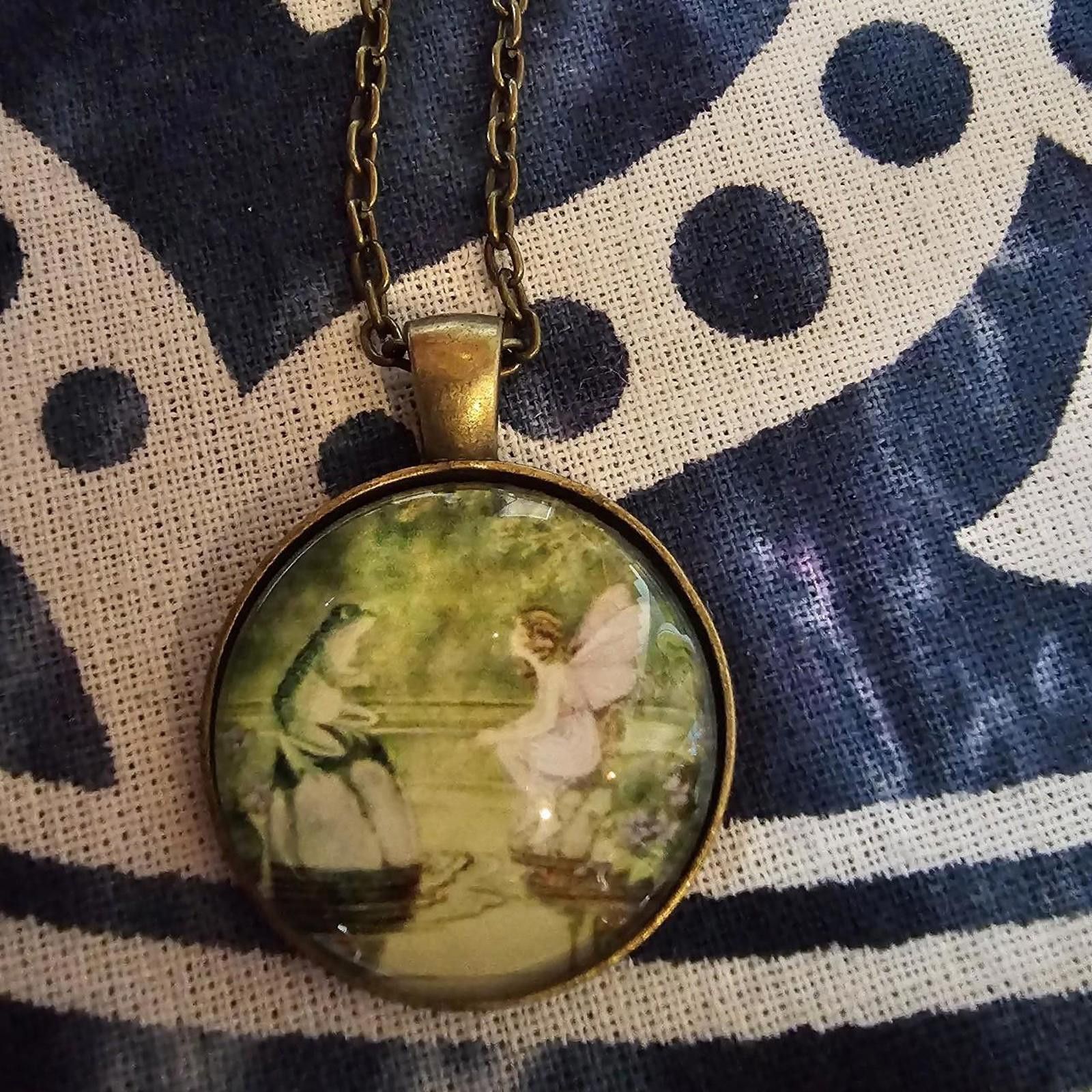 Designer Fairy and Frog Necklace Size ONE SIZE - 3 Thumbnail