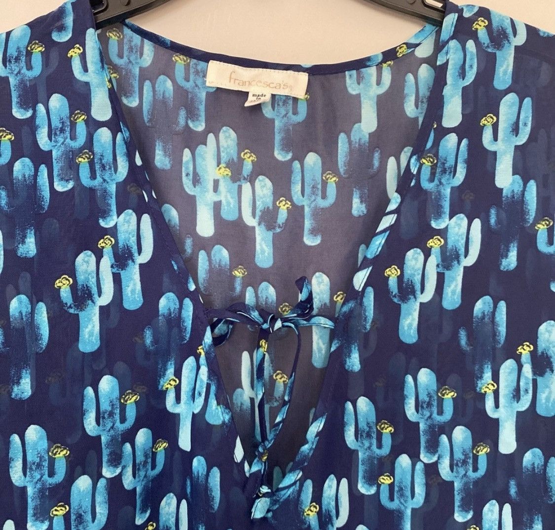 Other FRANCESCA’S SHORT SLEEVE SEMI SHEER CASUAL DRESS COVERUP Size M / US 6-8 / IT 42-44 - 5 Thumbnail