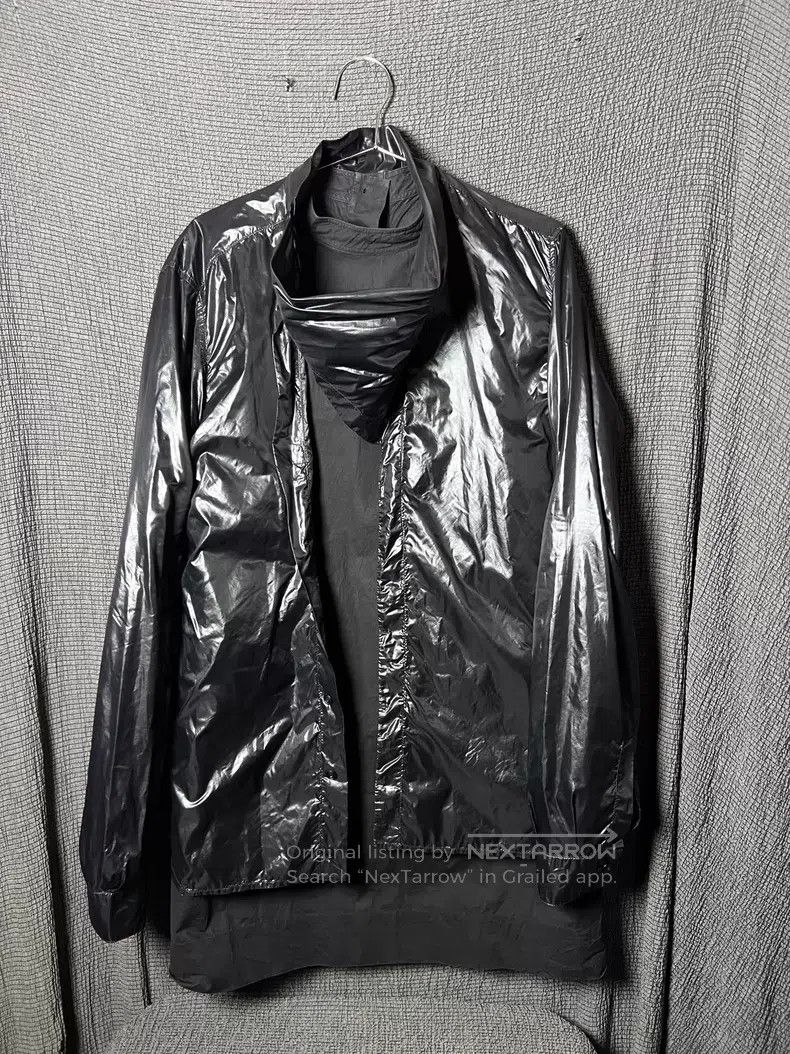 Rick Owens Rick Owens Slant Neck Button Glossy Nylon Long Sleeve Shir Size US M / EU 48-50 / 2 - 4 Thumbnail